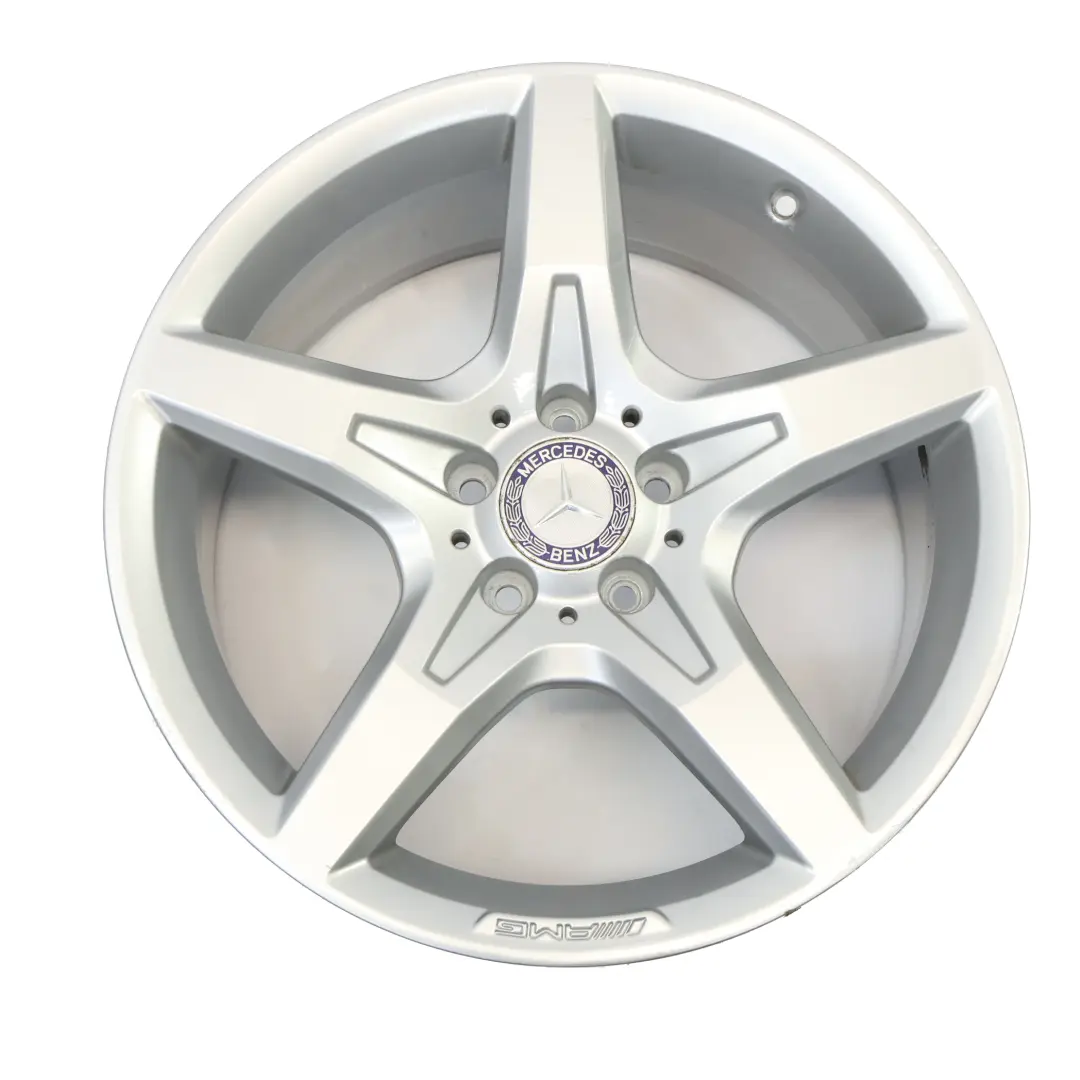 Mercedes R172 AMG Rear Silver Alloy Wheel Rim 18" ET:36 8,5J 5 Spoke - SKU A1724012702-2 - Part number A1724012702