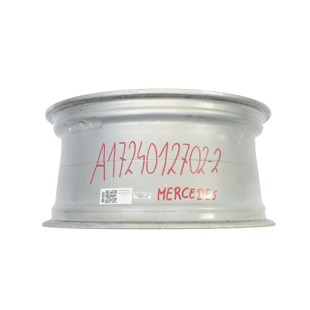 Cerchio posteriore lega argento 18" ET:36 8,5J 5 razze per Mercedes R172 con numero di parte A1724012702 Mercedes R172 Cerchio posteriore lega argento 18" ET:36 8,5J 5 razze - SKU A1724012702-2 - Numero di parte A1724012702