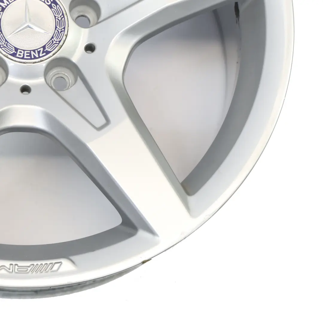 Llanta aleación plateada trasera 18" ET:36 8,5J para Mercedes R172 con número de pieza A1724012702 Mercedes R172 Llanta aleación plateada trasera 18" ET:36 8,5J - SKU A1724012702-2 - Número de pieza A1724012702