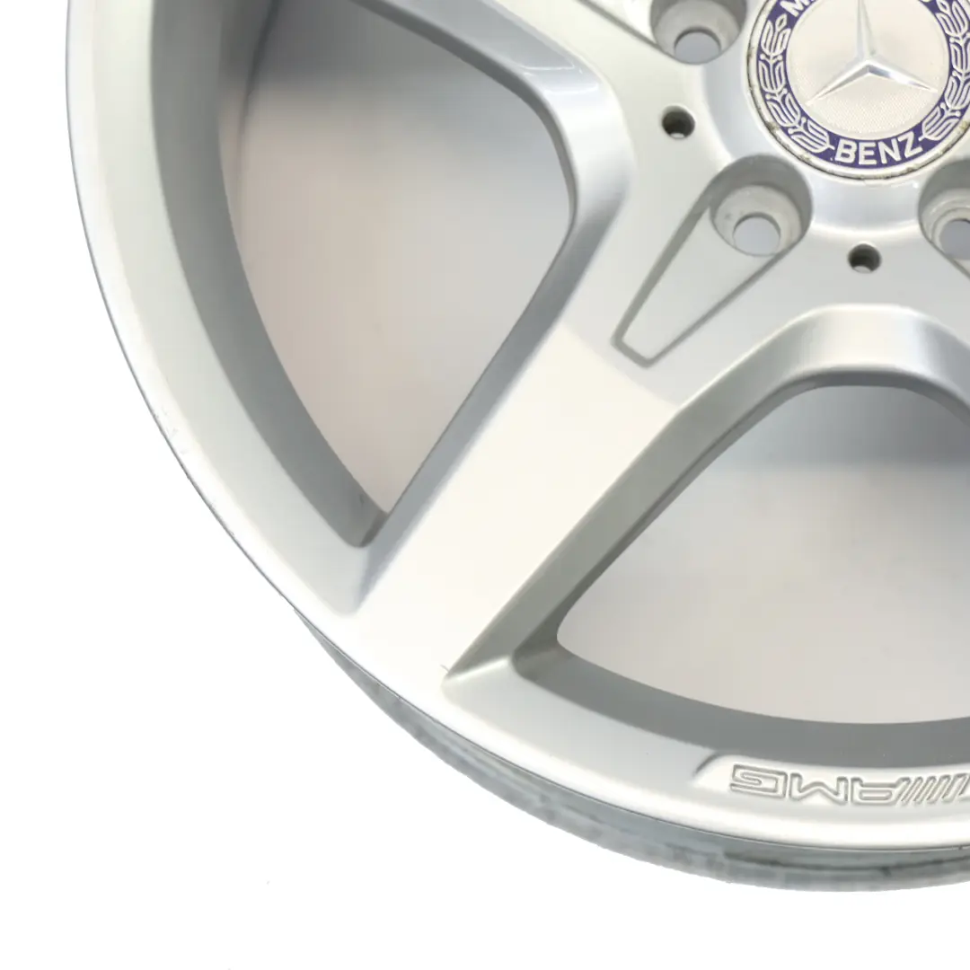 Cerchio posteriore lega argento 18" ET:36 8,5J 5 razze per Mercedes R172 con numero di parte A1724012702 Mercedes R172 Cerchio posteriore lega argento 18" ET:36 8,5J 5 razze - SKU A1724012702-2 - Numero di parte A1724012702