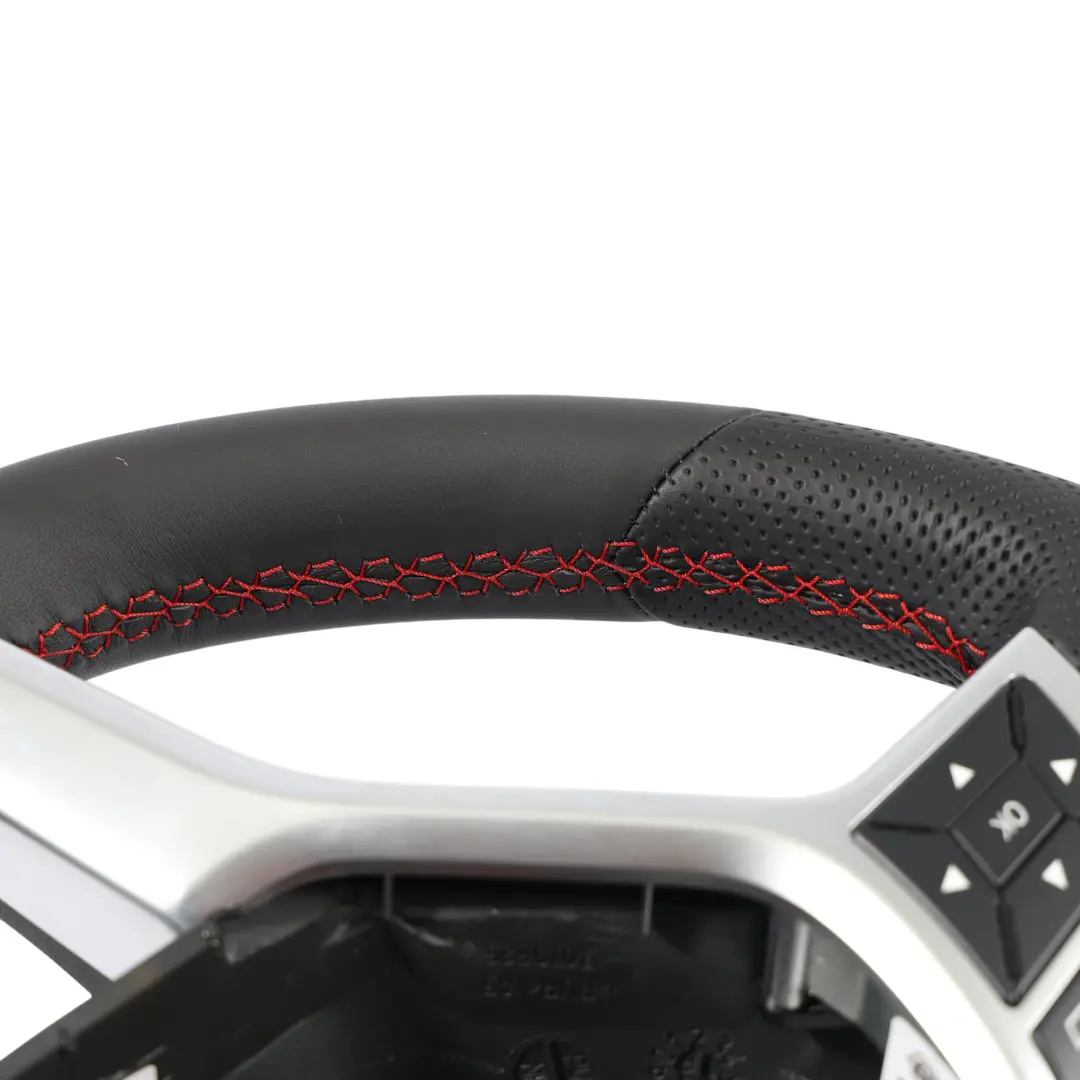  Steering Wheel Mercedes C207 W212 NEW Leather Sport Paddle Shift Red Threads - SKU A1724607303-1 - Part number A1724607303