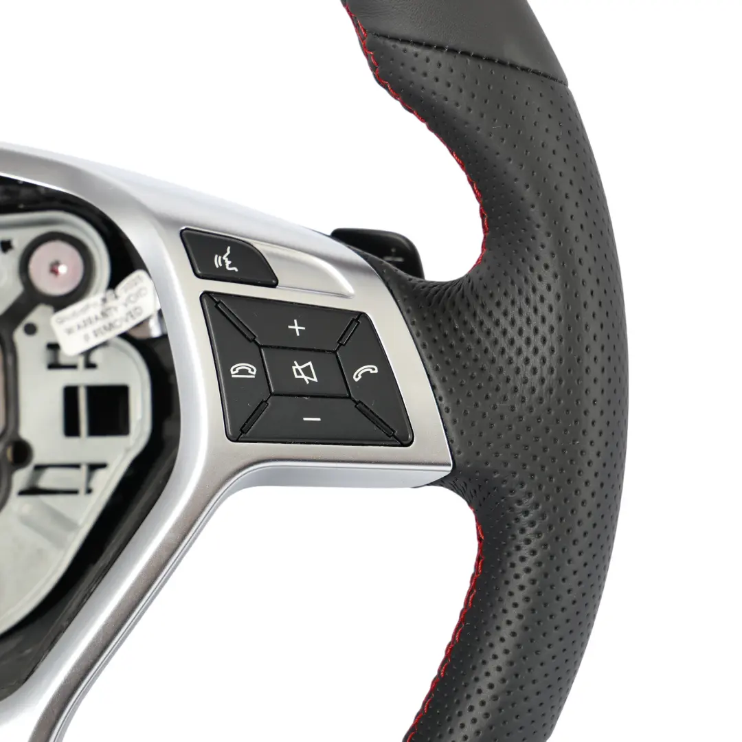  Steering Wheel Mercedes C207 W212 NEW Leather Sport Paddle Shift Red Threads - SKU A1724607303-1 - Part number A1724607303