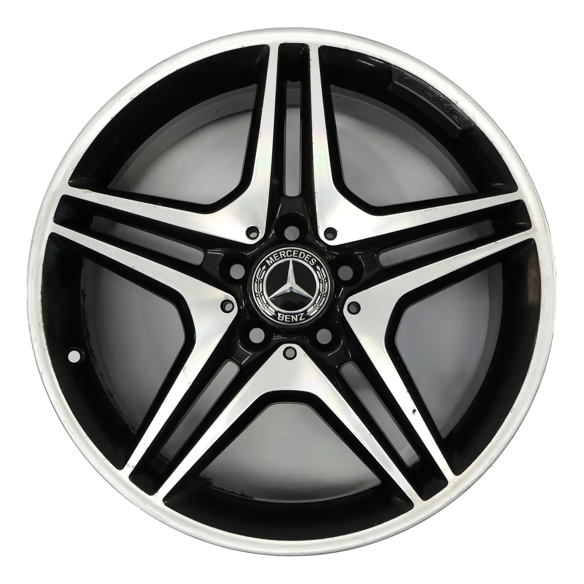 Mercedes W176 W246 AMG Cerchio in lega 18" 5 doppie razze ET:52 7.5J A1764010302