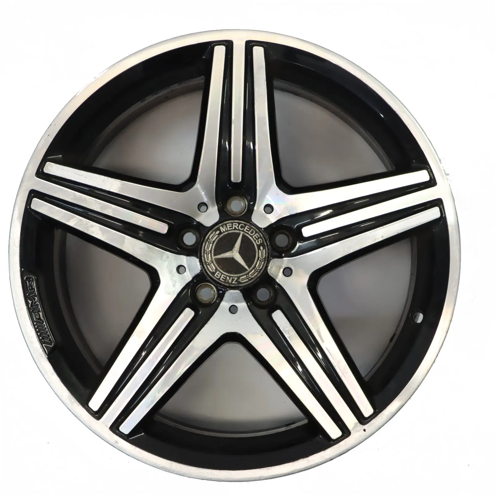 Mercedes W176 AMG Wheel Alloy Rim 18" 5 Double Spoke ET:48 8J A1764010402