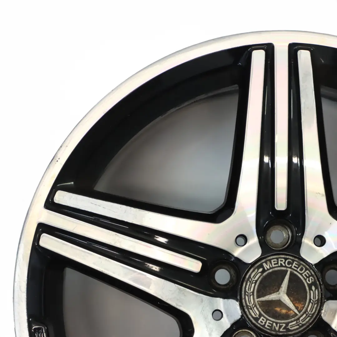 Alloy Rim 18" 5 Double Spoke ET:48 8J to Mercedes W176 AMG Wheel with Part number A1764010402 Mercedes W176 AMG Wheel Alloy Rim 18" 5 Double Spoke ET:48 8J - SKU A1764010402-4 - Part number A1764010402