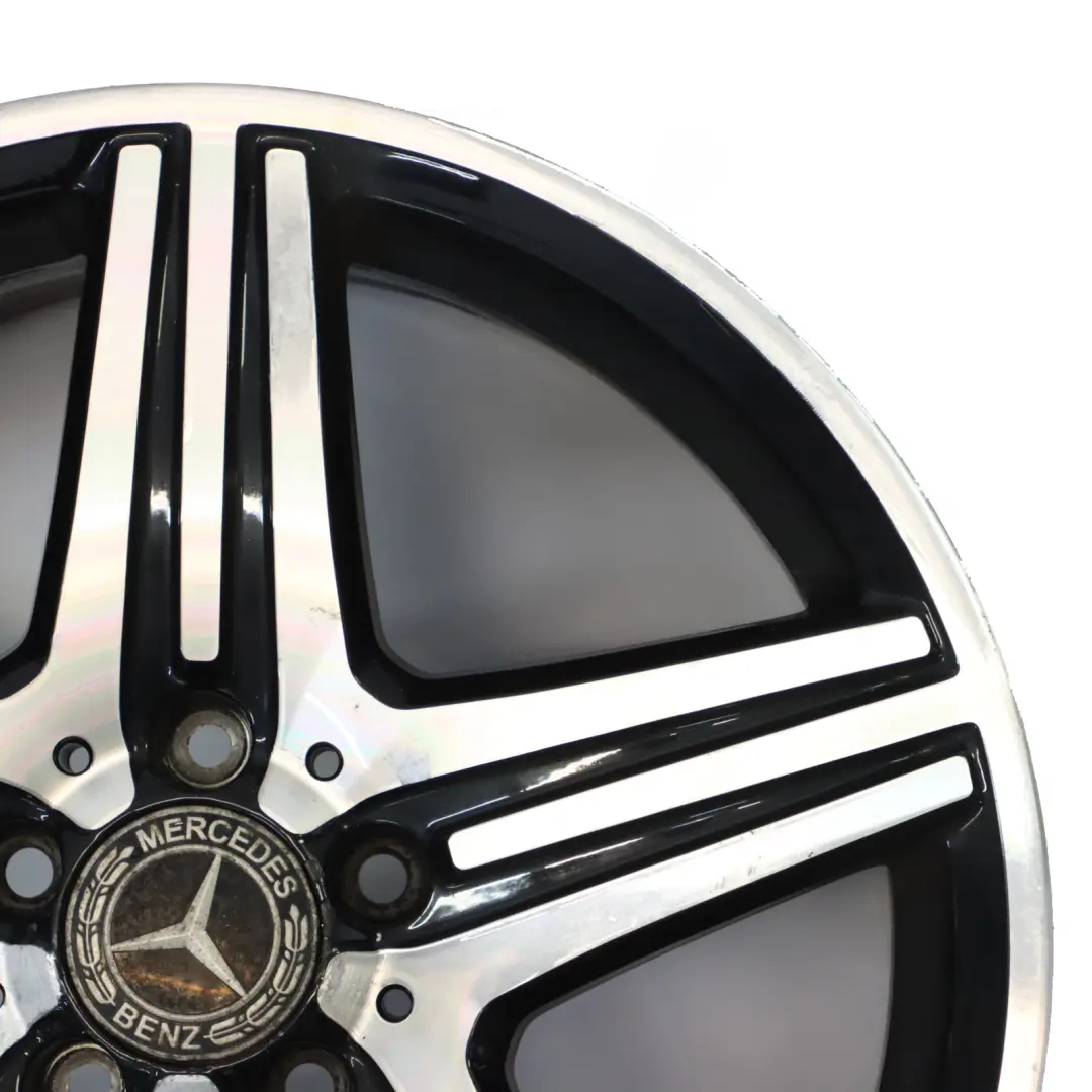 Alloy Rim 18" 5 Double Spoke ET:48 8J to Mercedes W176 AMG Wheel with Part number A1764010402 Mercedes W176 AMG Wheel Alloy Rim 18" 5 Double Spoke ET:48 8J - SKU A1764010402-4 - Part number A1764010402