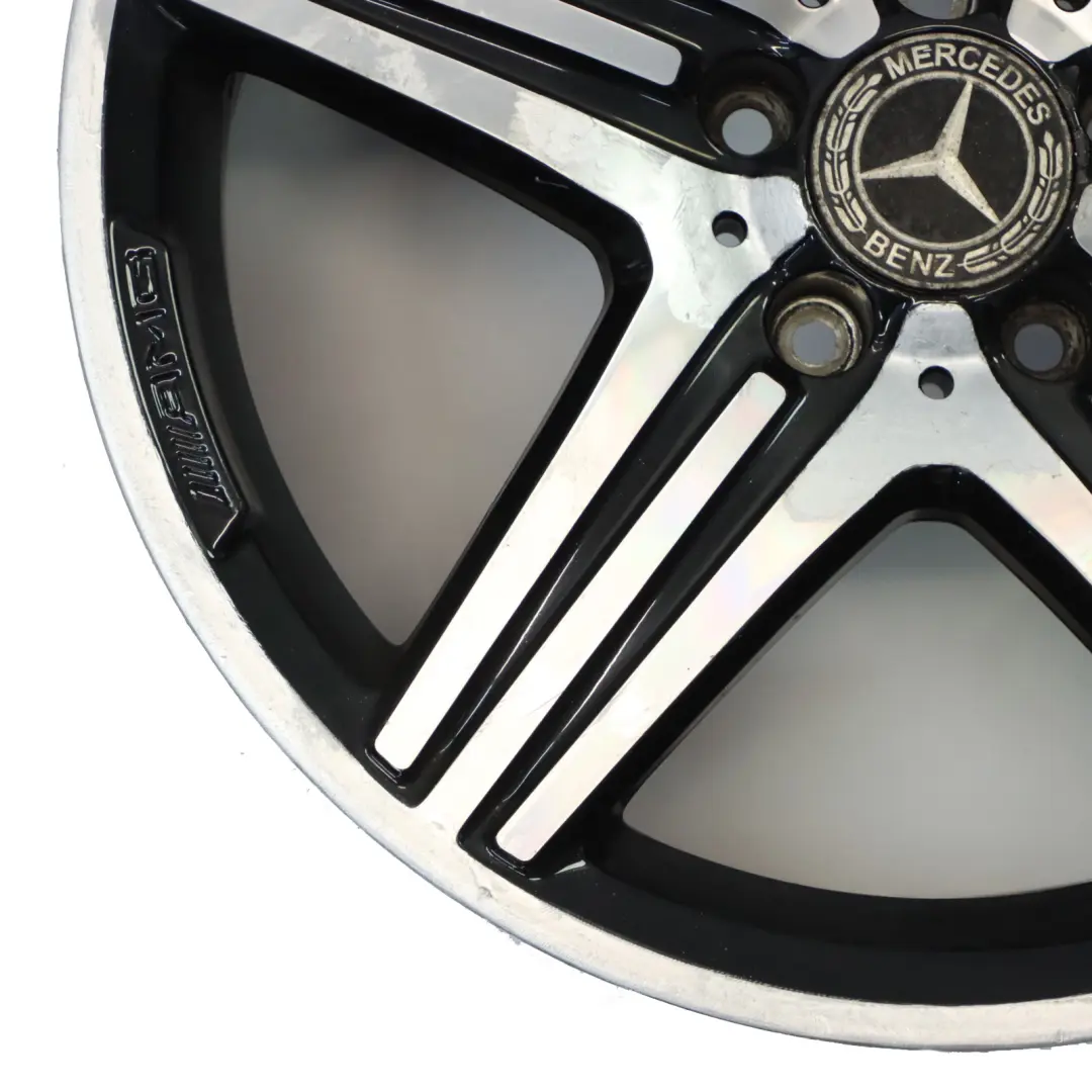Alloy Rim 18" 5 Double Spoke ET:48 8J to Mercedes W176 AMG Wheel with Part number A1764010402 Mercedes W176 AMG Wheel Alloy Rim 18" 5 Double Spoke ET:48 8J - SKU A1764010402-4 - Part number A1764010402