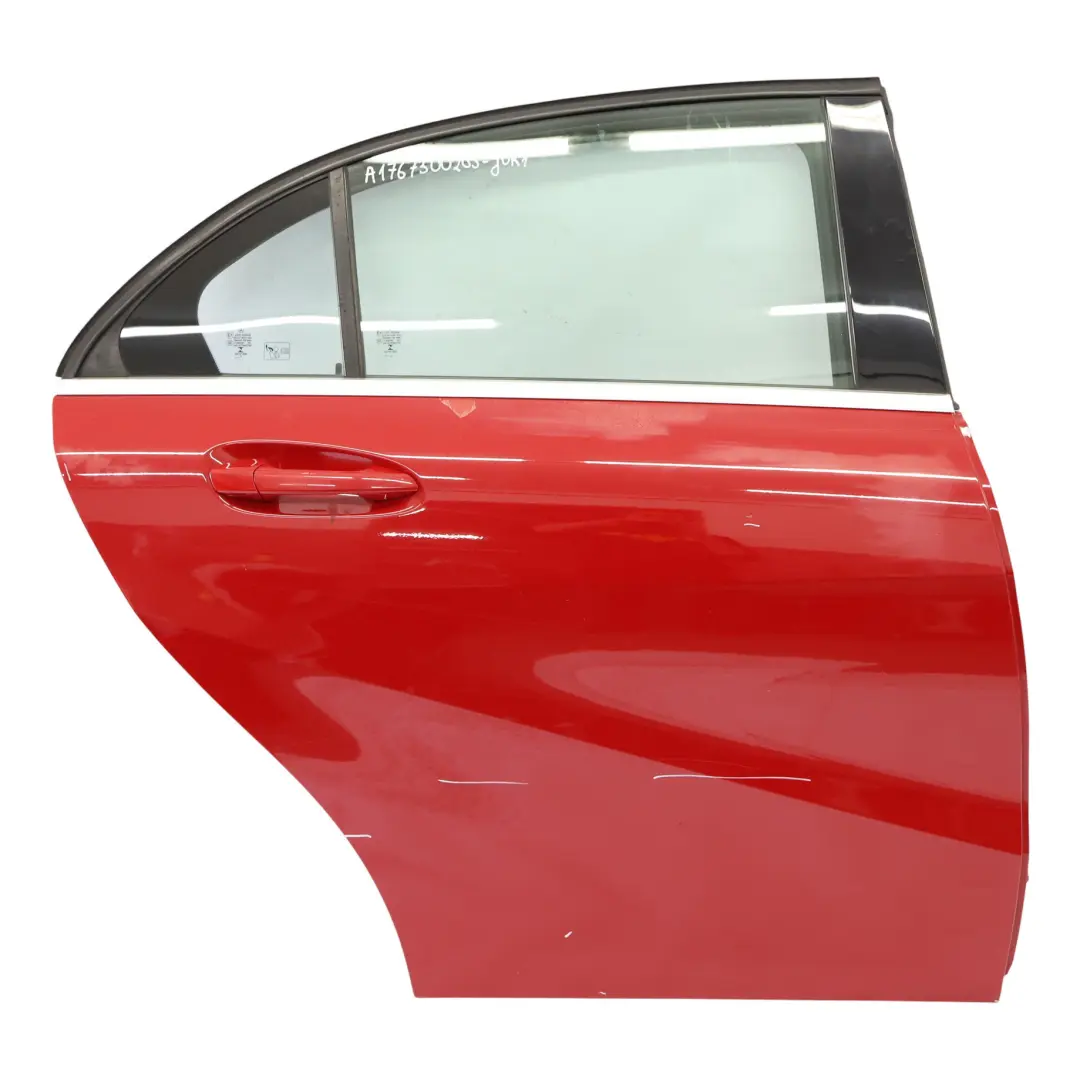 Tür Hinten Rechts A-Klasse Jupiter Red Rot - 589 für Mercedes W176 mit Teilenummer A1767300205 Mercedes W176 Tür Hinten Rechts A-Klasse Jupiter Red Rot - 589 - SKU A1767300205-JUR1 - Teilenummer A1767300205