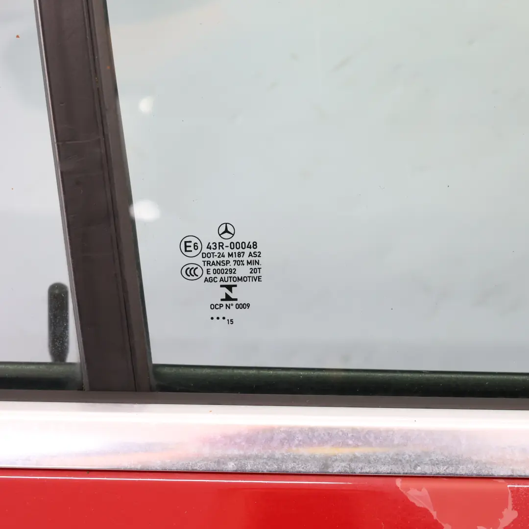 Door Rear Right O/S A-Class Jupiter Red - 589 to Mercedes W176 with Part number A1767300205 Mercedes W176 Door Rear Right O/S A-Class Jupiter Red - 589 - SKU A1767300205-JUR1 - Part number A1767300205