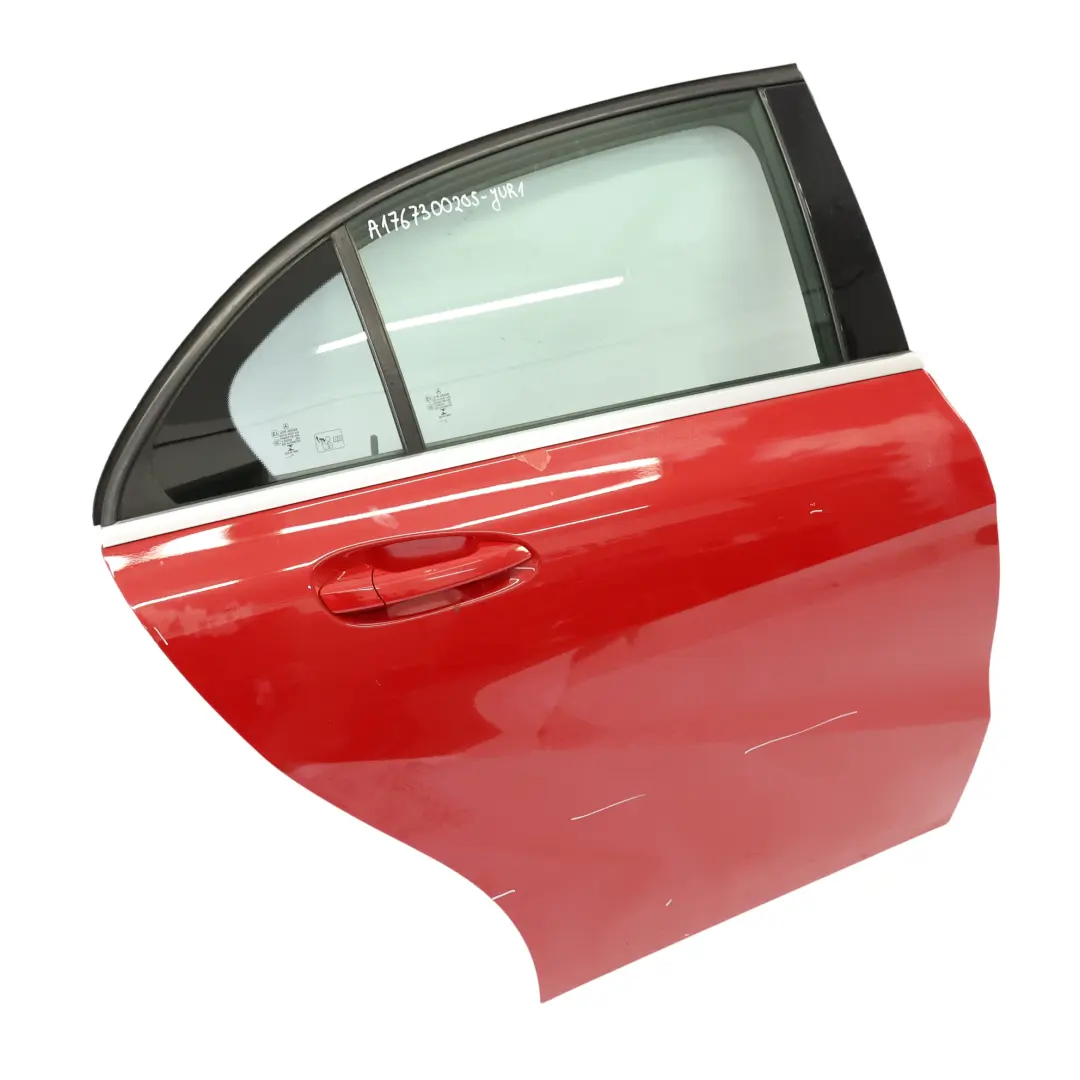 Mercedes W176 Door Rear Right O/S A-Class Jupiter Red - 589 - SKU A1767300205-JUR1 - Part number A1767300205