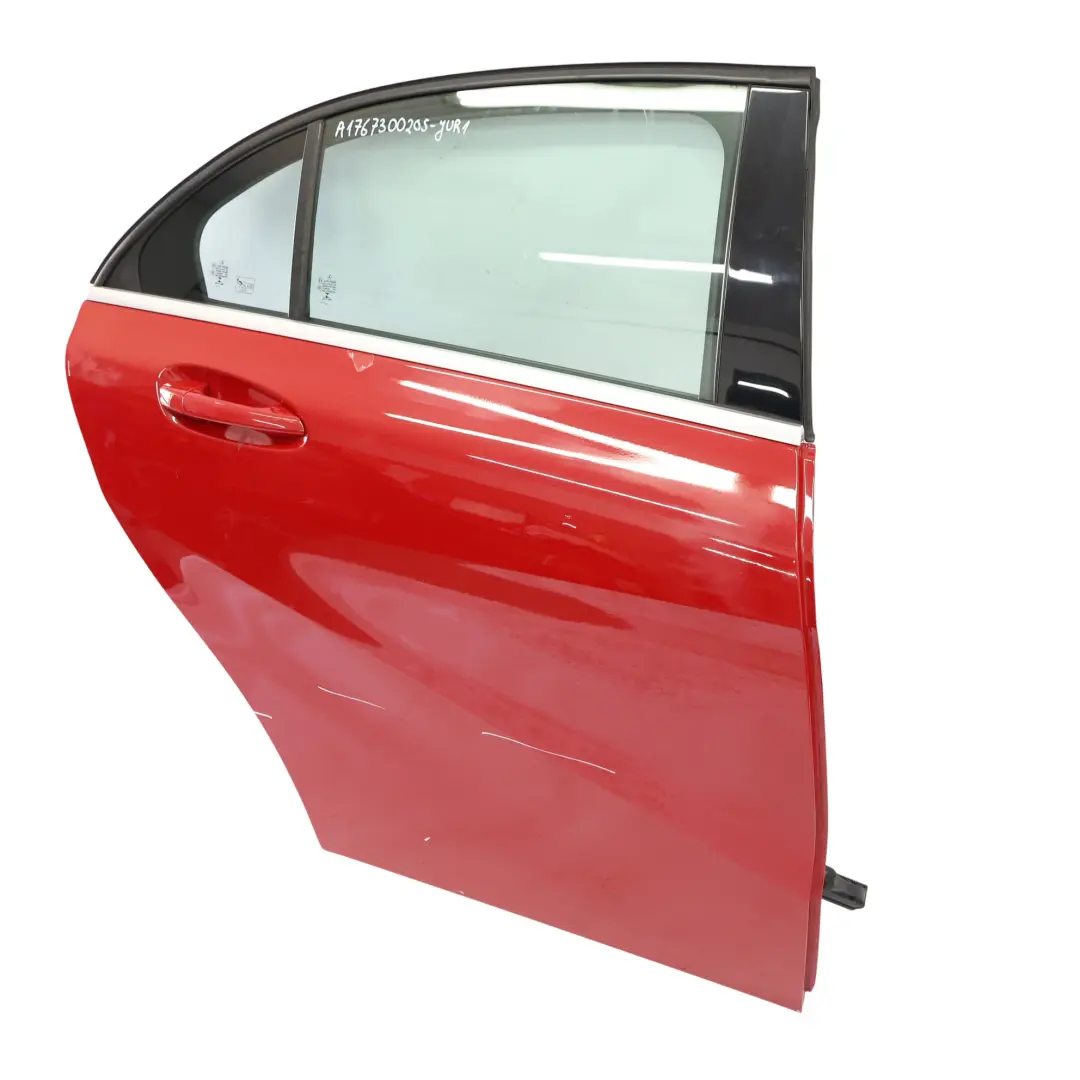 Puerta Trasera Derecha Jupiter Red Rojo - 589 para Mercedes W176 con número de pieza A1767300205 Mercedes W176 Puerta Trasera Derecha Jupiter Red Rojo - 589 - SKU A1767300205-JUR1 - Número de pieza A1767300205