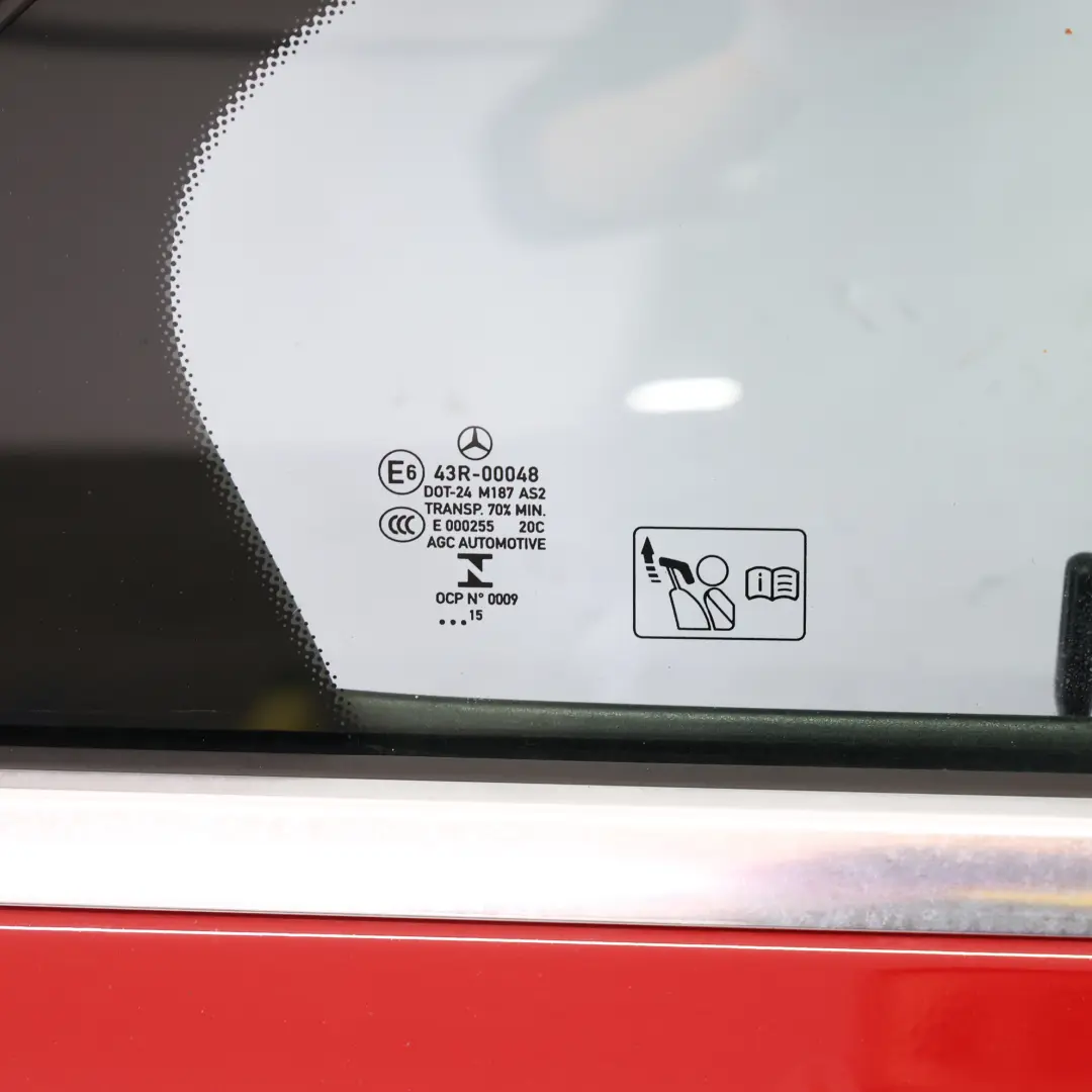 Mercedes W176 Door Rear Right O/S A-Class Jupiter Red - 589 - SKU A1767300205-JUR1 - Part number A1767300205