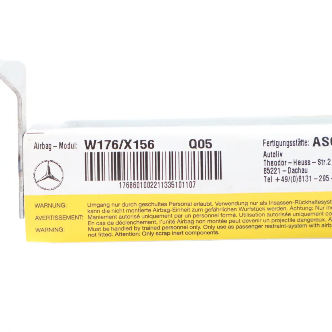 Mercedes W176 Rear Seat Side Air Module Right O/S - SKU A1768601002 - Part number A1768601002