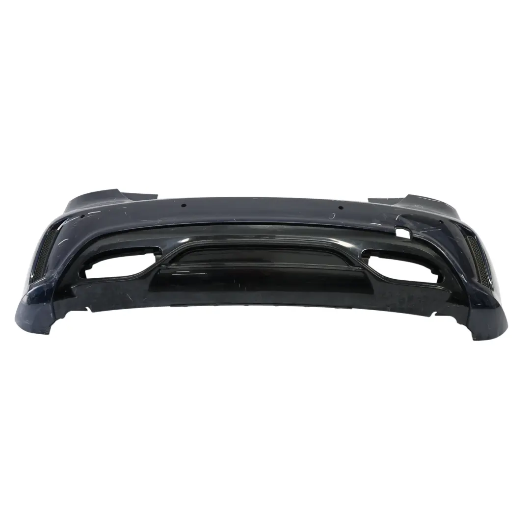 Bumper Mercedes W176 Trim Panel Cover AMG Cavansite Blue Metallic - 890 to Rear with Part number A1768800001 Rear Bumper Mercedes W176 Trim Panel Cover AMG Cavansite Blue Metallic - 890 - SKU A1768800001-CVB - Part number A1768800001