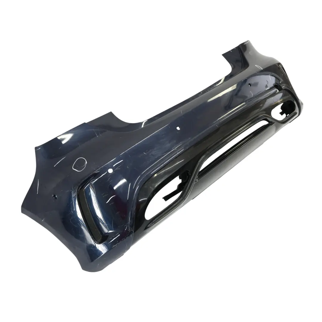 Bumper Mercedes W176 Trim Panel Cover AMG Cavansite Blue Metallic - 890 to Rear with Part number A1768800001 Rear Bumper Mercedes W176 Trim Panel Cover AMG Cavansite Blue Metallic - 890 - SKU A1768800001-CVB - Part number A1768800001