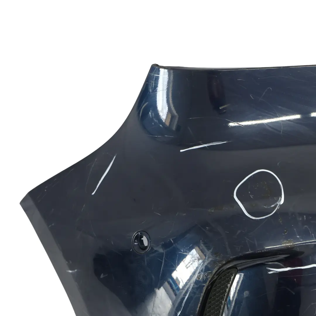 Bumper Mercedes W176 Trim Panel Cover AMG Cavansite Blue Metallic - 890 to Rear with Part number A1768800001 Rear Bumper Mercedes W176 Trim Panel Cover AMG Cavansite Blue Metallic - 890 - SKU A1768800001-CVB - Part number A1768800001