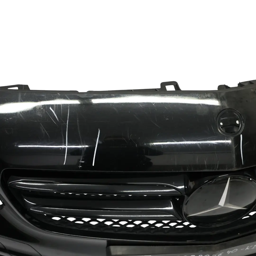 Front Bumper Mercedes W176 AMG Trim Panel Kosmos Cosmic Black Metallic - 191 to with Part number A1768805640 Front Bumper Mercedes W176 AMG Trim Panel Kosmos Cosmic Black Metallic - 191 - SKU A1768805640-KB - Part number A1768805640