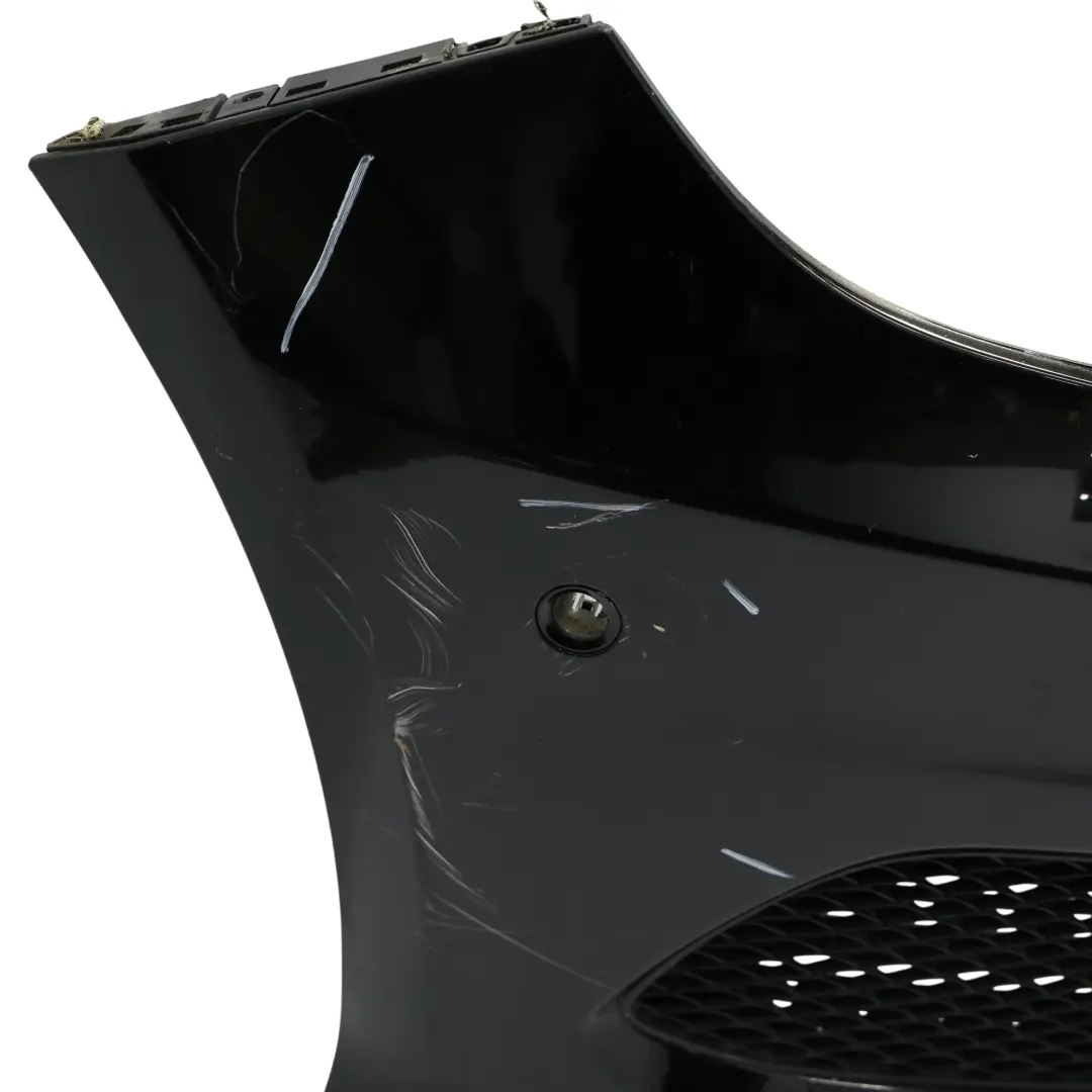 Front Bumper Mercedes W176 AMG Trim Panel Kosmos Cosmic Black Metallic - 191 to with Part number A1768805640 Front Bumper Mercedes W176 AMG Trim Panel Kosmos Cosmic Black Metallic - 191 - SKU A1768805640-KB - Part number A1768805640