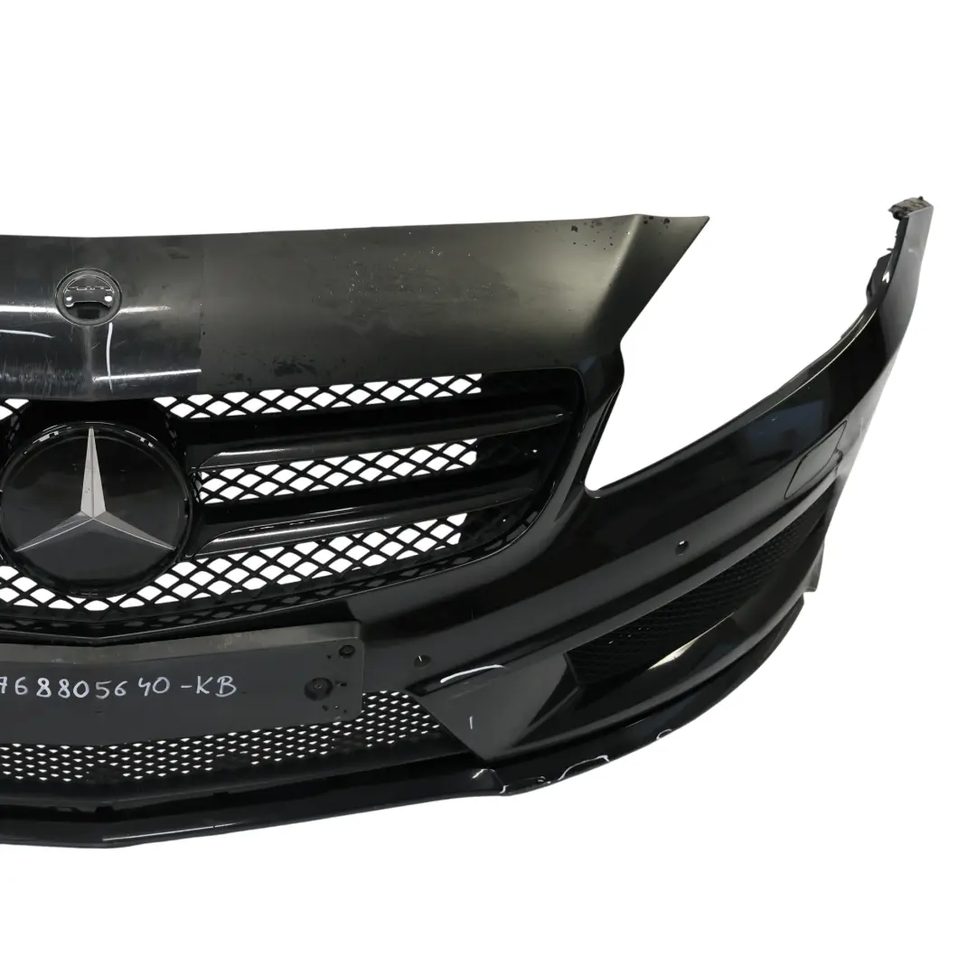  Front Bumper Mercedes W176 AMG Trim Panel Kosmos Cosmic Black Metallic - 191 - SKU A1768805640-KB - Part number A1768805640