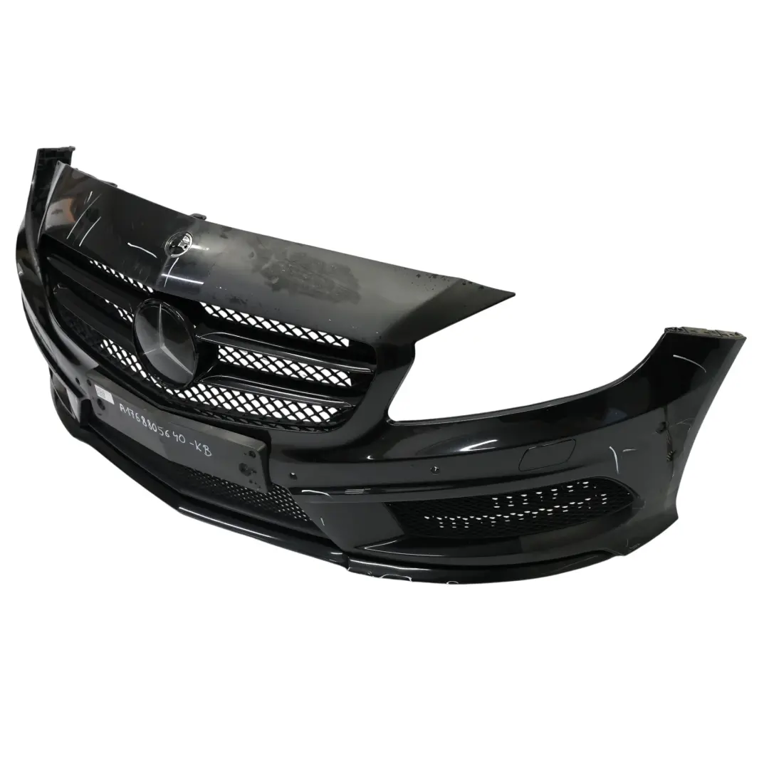  Front Bumper Mercedes W176 AMG Trim Panel Kosmos Cosmic Black Metallic - 191 - SKU A1768805640-KB - Part number A1768805640