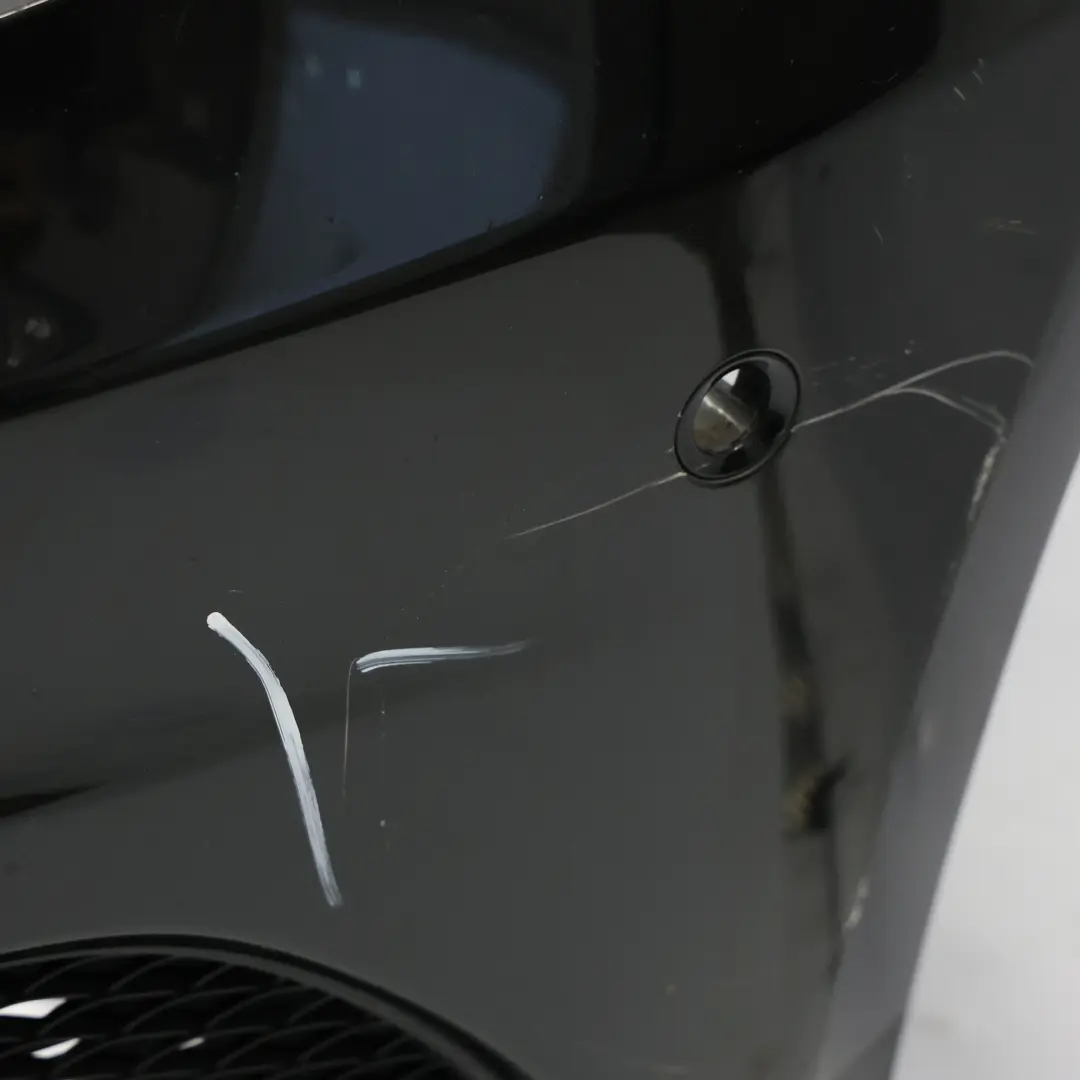 Front Bumper Mercedes W176 AMG Trim Panel Kosmos Cosmic Black Metallic - 191 to with Part number A1768805640 Front Bumper Mercedes W176 AMG Trim Panel Kosmos Cosmic Black Metallic - 191 - SKU A1768805640-KB - Part number A1768805640