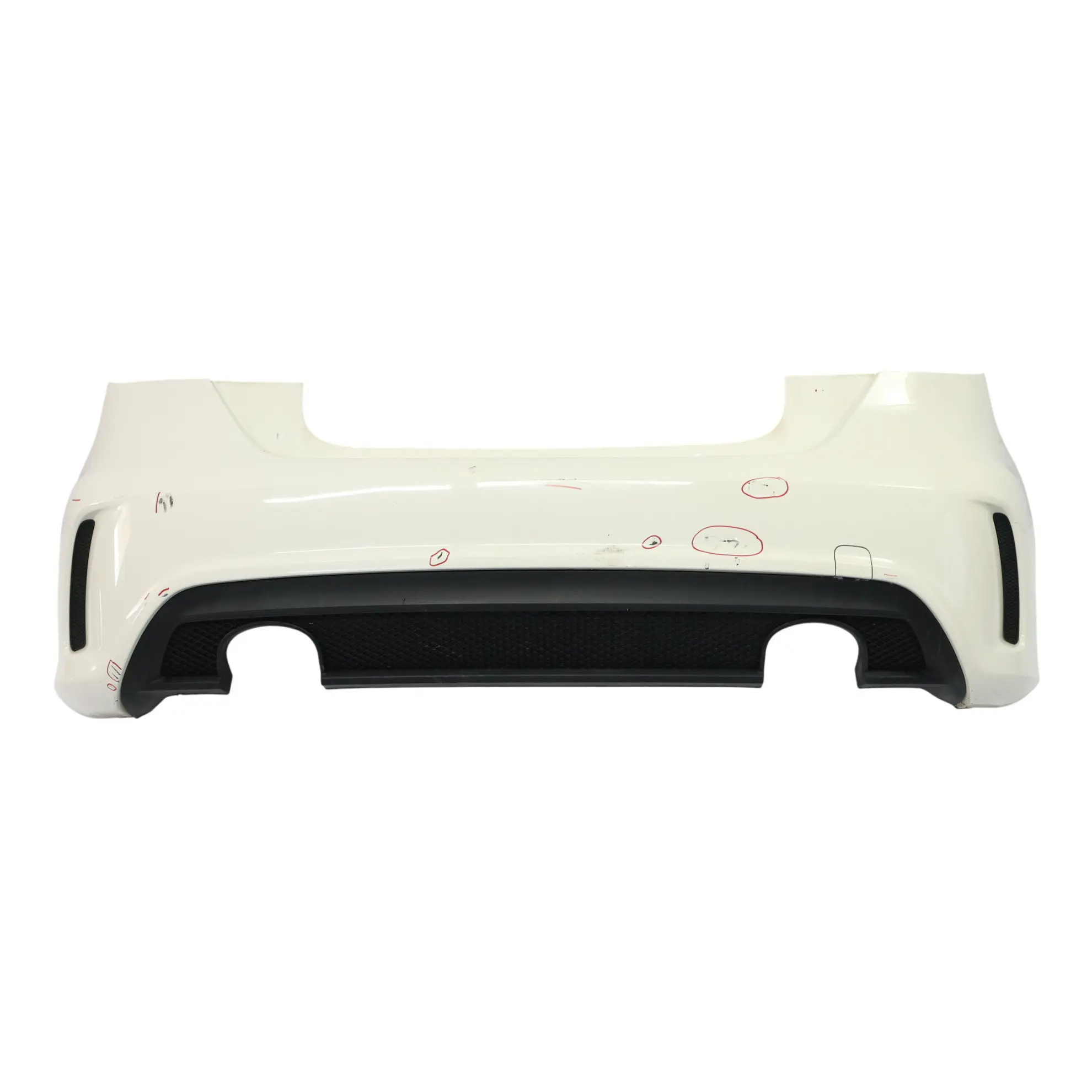Rear Bumper Mercedes W176 Trim Panel AMG Calcite White - 650