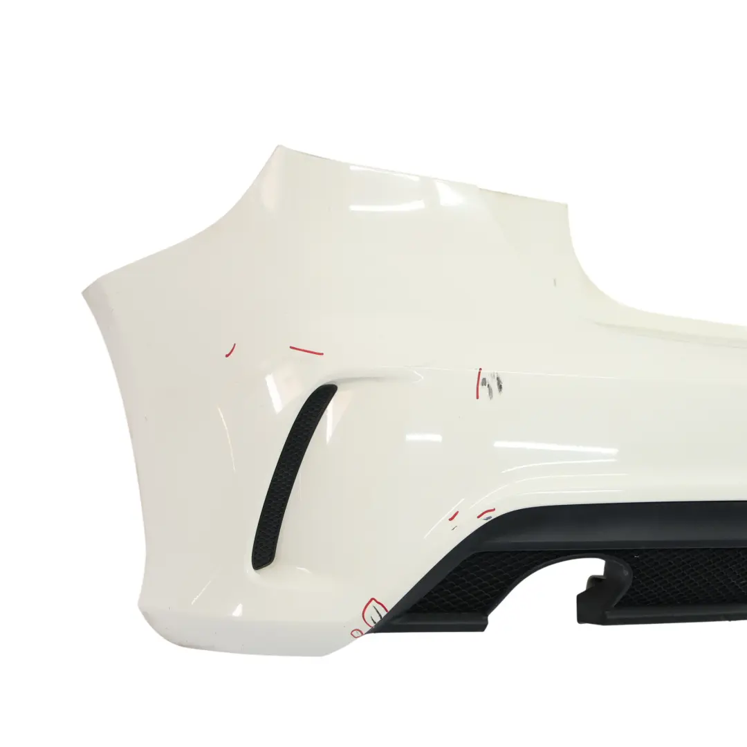 Bumper Mercedes W176 Trim Panel AMG Calcite White - 650 to Rear with Part number A1768805740 Rear Bumper Mercedes W176 Trim Panel AMG Calcite White - 650 - SKU A1768805740-CW1 - Part number A1768805740