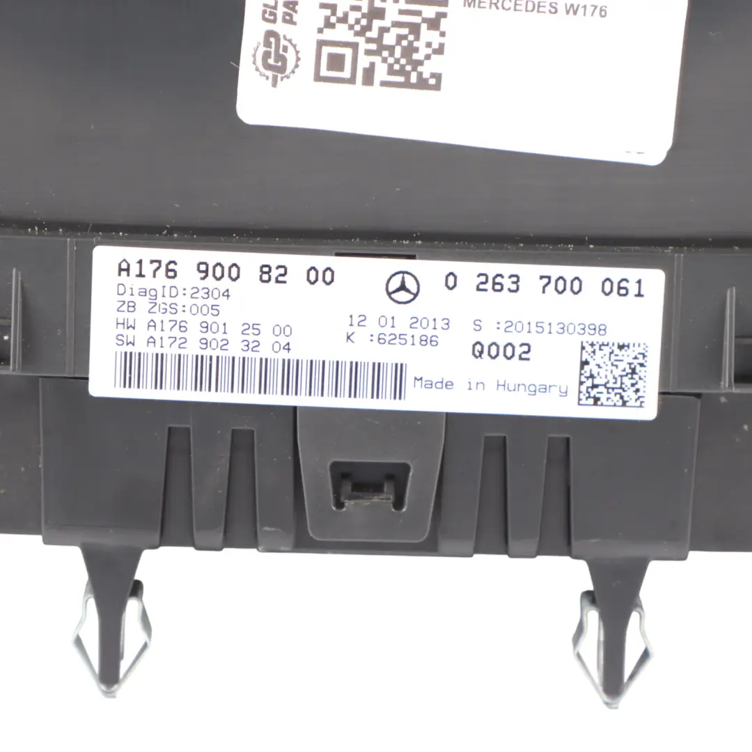 Instrument Cluster Mercedes W176 Speedometer Speedo Petrol Automatic to with Part number A1769008200 Instrument Cluster Mercedes W176 Speedometer Speedo Petrol Automatic - SKU RHD-A1769008200 - Part number A1769008200