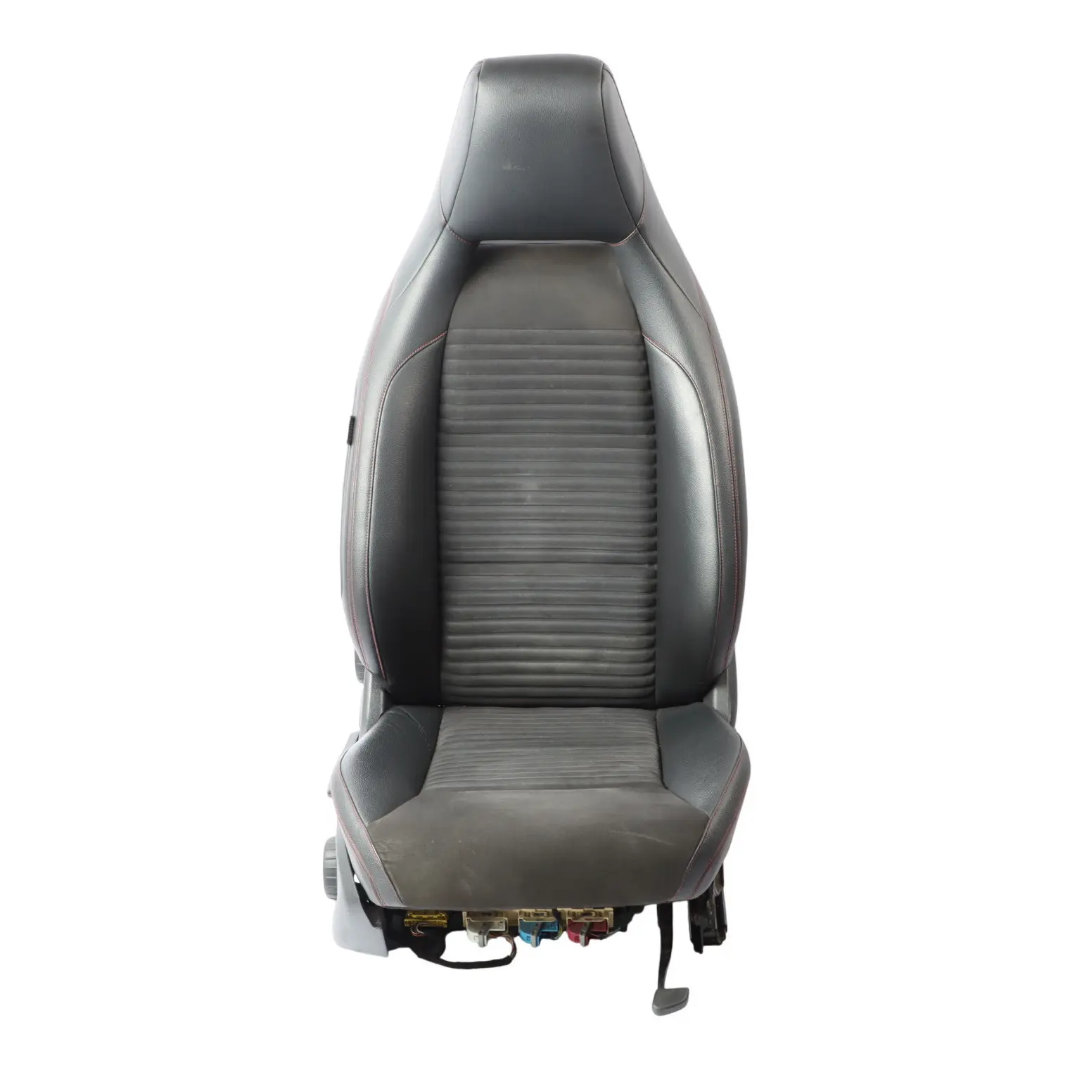 Mercedes W176 Asiento Delantero Derecho Tela Imitación Cuero Microfibra Negro