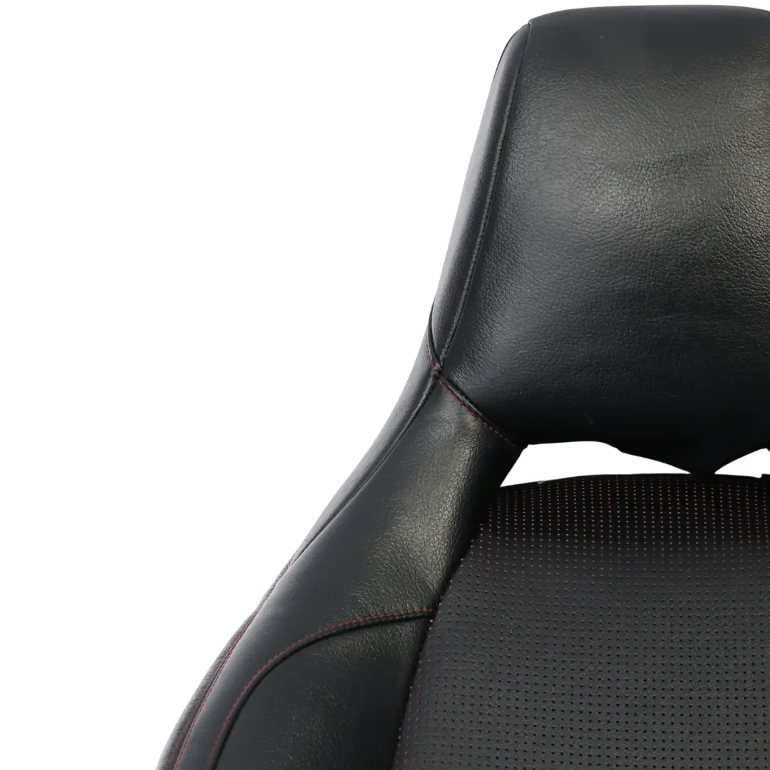 Mercedes W176 Seat Front Left N/S Heated Black Leather Microfibre Red Accent - SKU A1769109501 - Part number A1769109501