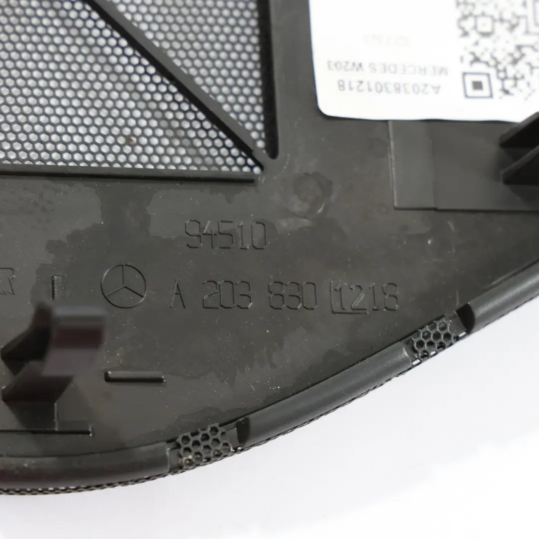  Dashboard Dash Trim Mercedes W203 Speaker Grille Display Cover Black - SKU A2038301218 - Part number A2038301218