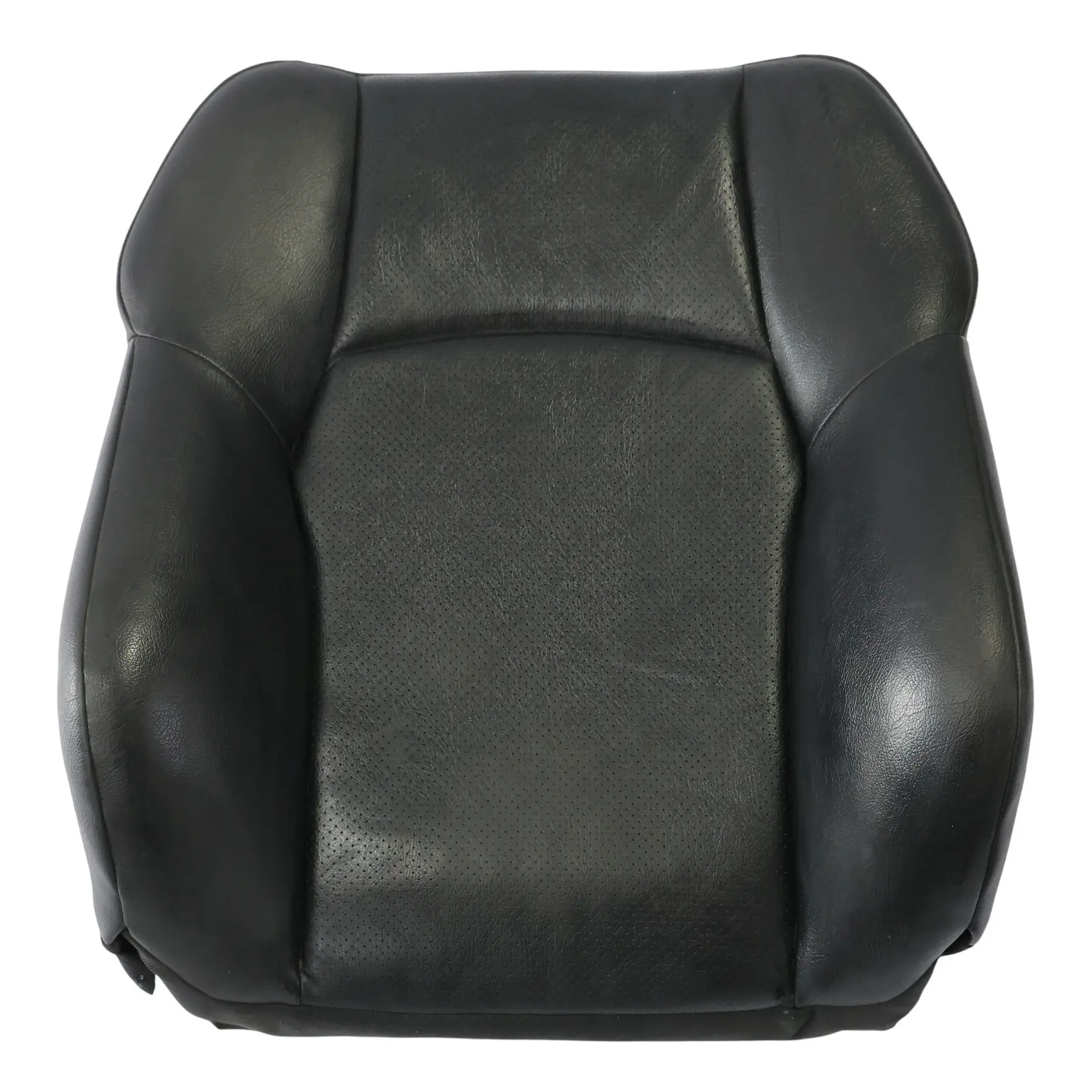 Mercedes W203 Rivestimento Per Schienale Sedile Anteriore Sinistro In Pelle Nera