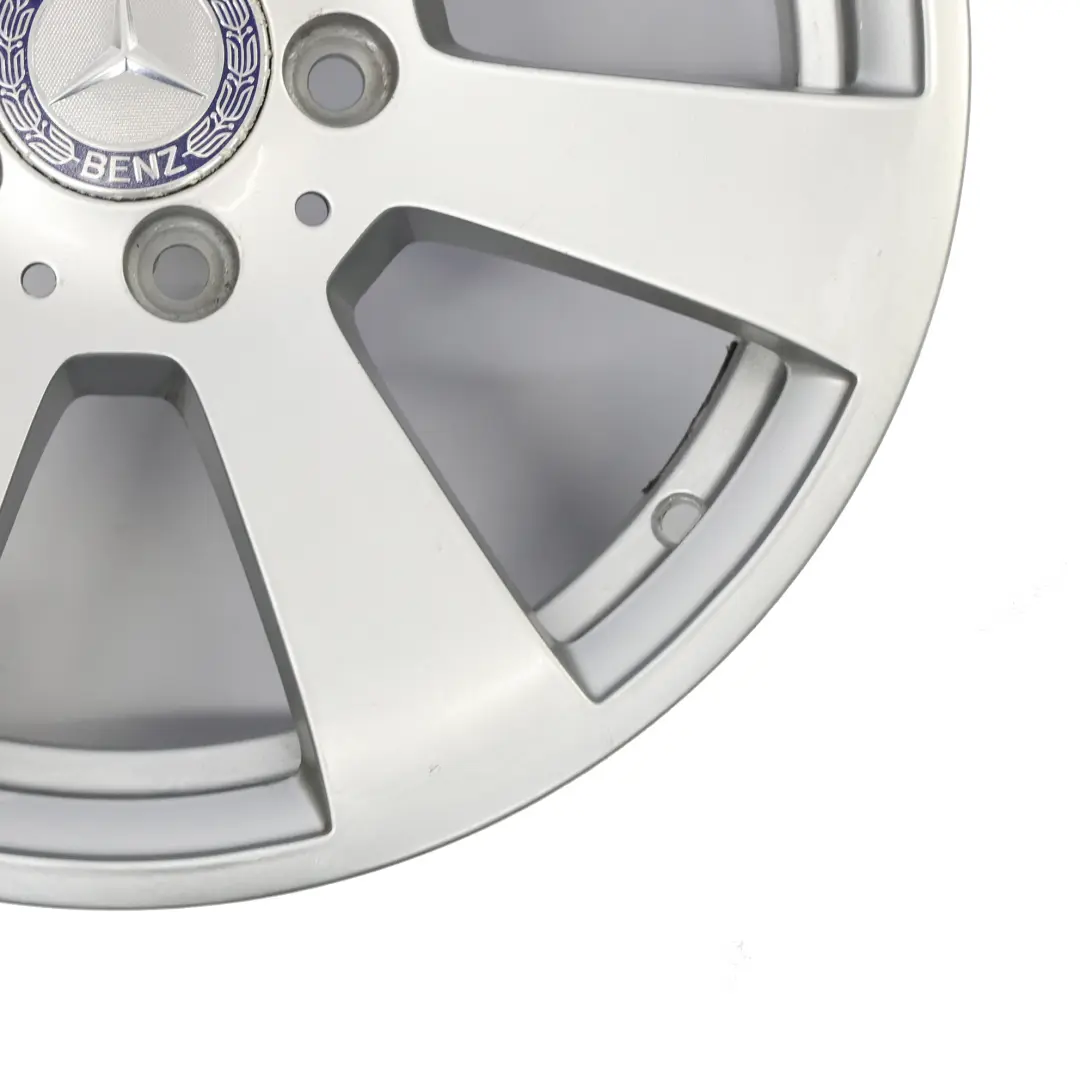 Mercedes W204 Jante alliage argentée 7 branches 16" 6J ET:39 - SKU A2044011002-2 - Numéro de pièce A2044011002