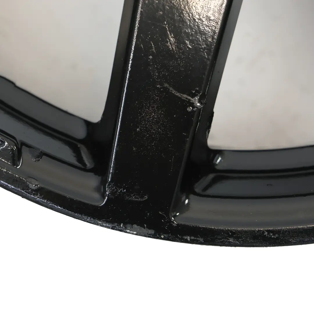 Mercedes W204 7-Spoke Front Black Alloy Wheel Rim 18" 8J ET:50 - SKU A2044019802-4 - Part number A2044019802