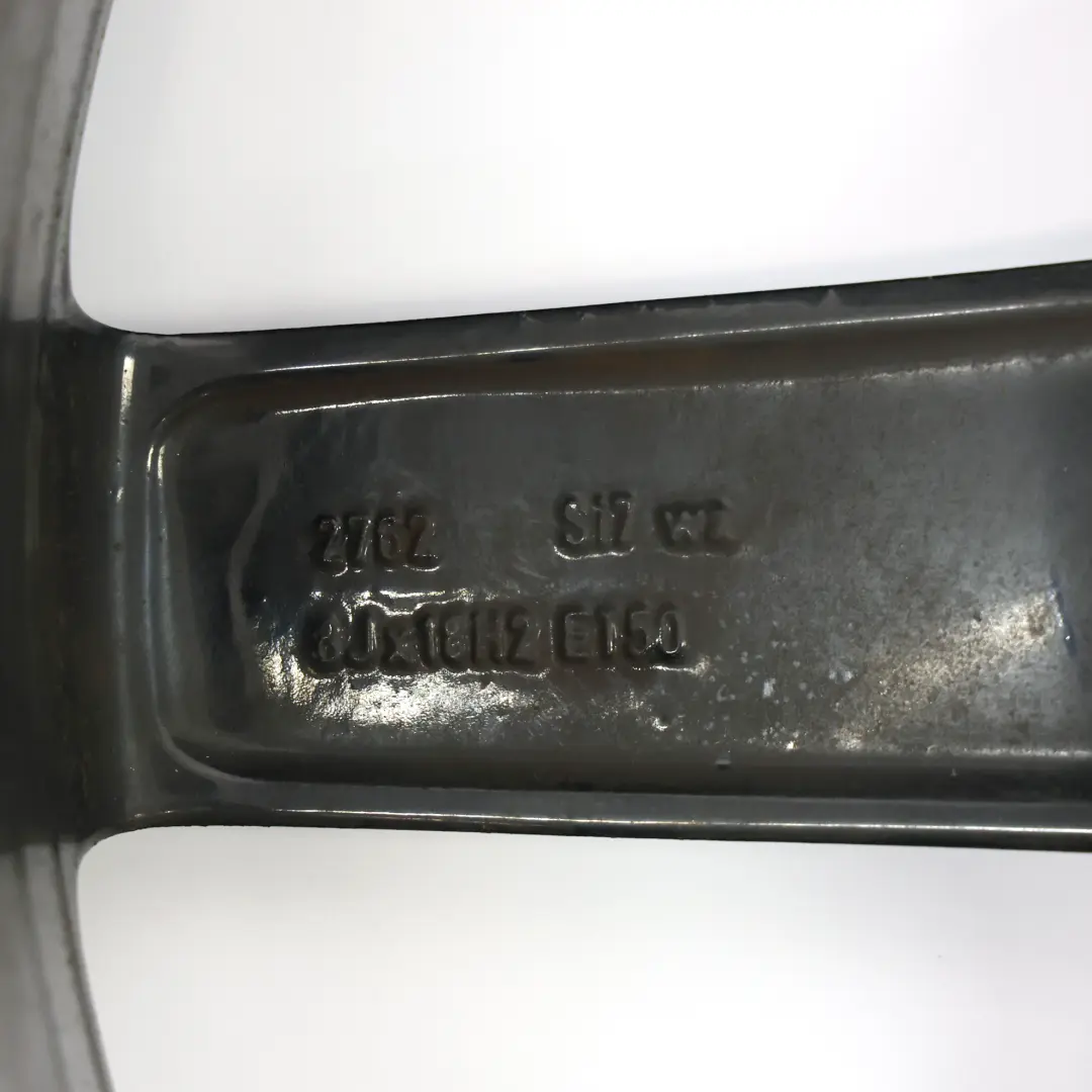 7-Spoke AMG Front Black Alloy Wheel Rim 18" 8J ET:50 to Mercedes W204 with Part number A2044019802 Mercedes W204 7-Spoke AMG Front Black Alloy Wheel Rim 18" 8J ET:50 - SKU A2044019802-6 - Part number A2044019802