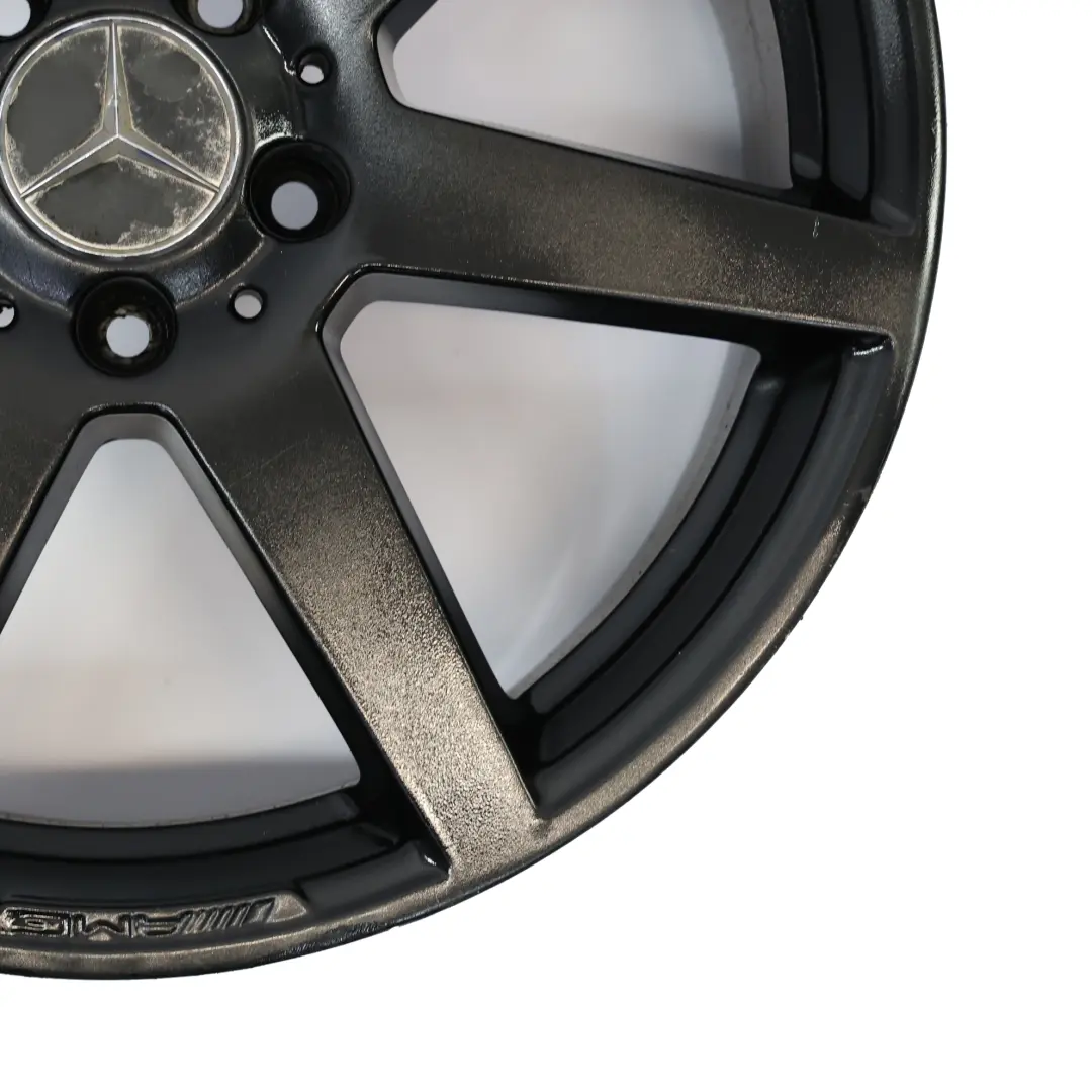 7-Spoke AMG Front Black Alloy Wheel Rim 18" 8J ET:50 to Mercedes W204 with Part number A2044019802 Mercedes W204 7-Spoke AMG Front Black Alloy Wheel Rim 18" 8J ET:50 - SKU A2044019802-6 - Part number A2044019802