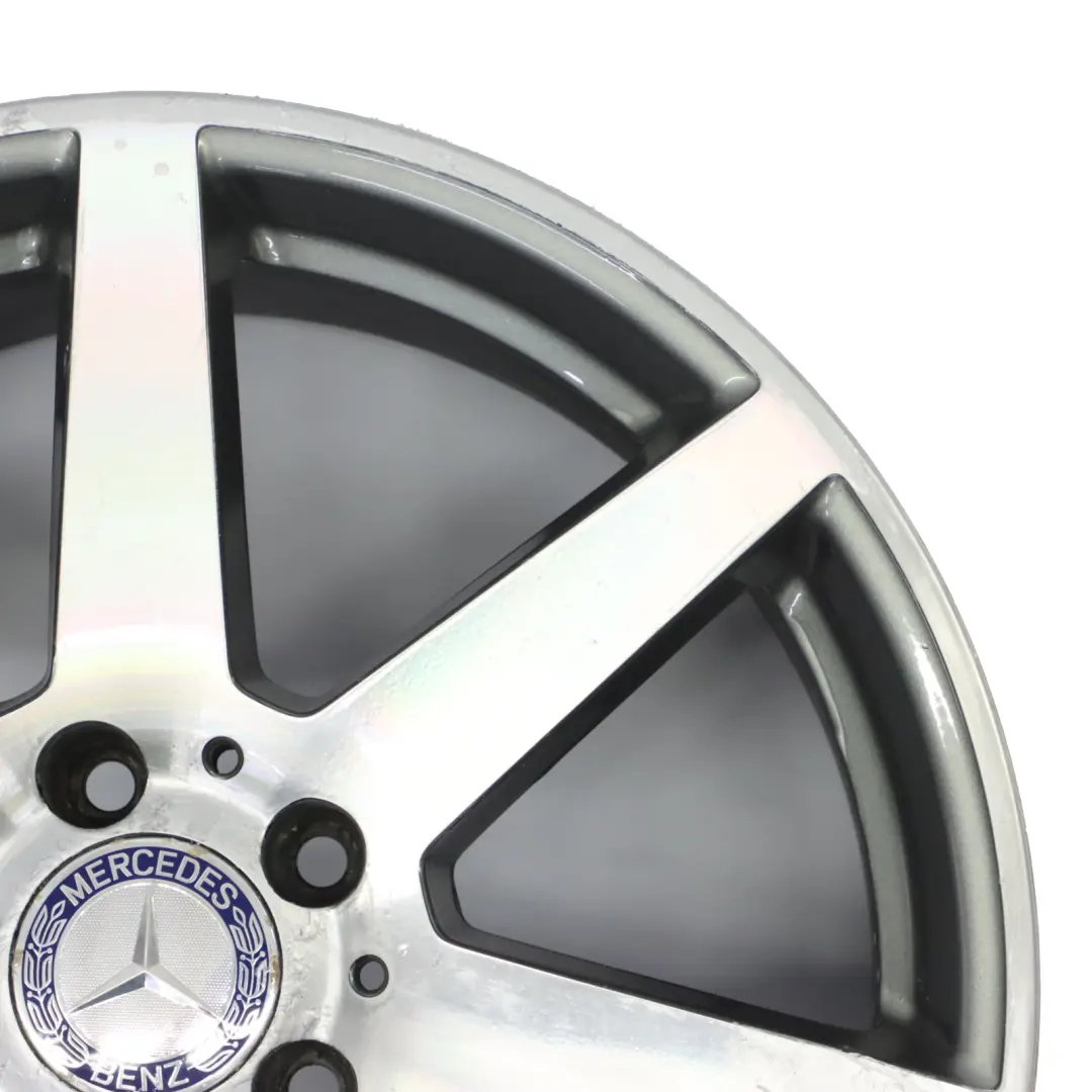 Mercedes W204 7-Spoke AMG Front Alloy Wheel Rim 18" 8,5J ET:54 - SKU A2044019902-2 - Numéro de pièce A2044019902