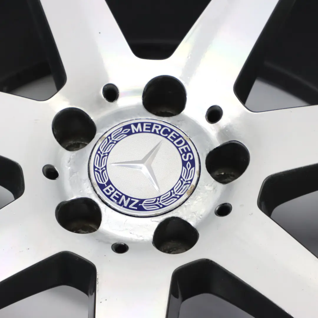 Mercedes W204 7-Spoke AMG Front Alloy Wheel Rim 18" 8,5J ET:54 - SKU A2044019902-2 - Numéro de pièce A2044019902