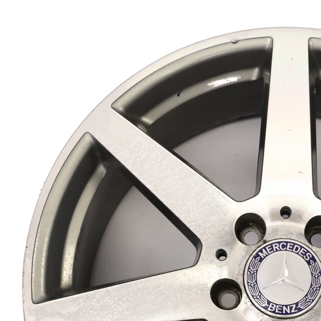 7-Spoke AMG Rear Alloy Wheel Rim 18" 8,5J ET:54 to Mercedes W204 with Part number A2044019902 Mercedes W204 7-Spoke AMG Rear Alloy Wheel Rim 18" 8,5J ET:54 - SKU A2044019902-3 - Part number A2044019902