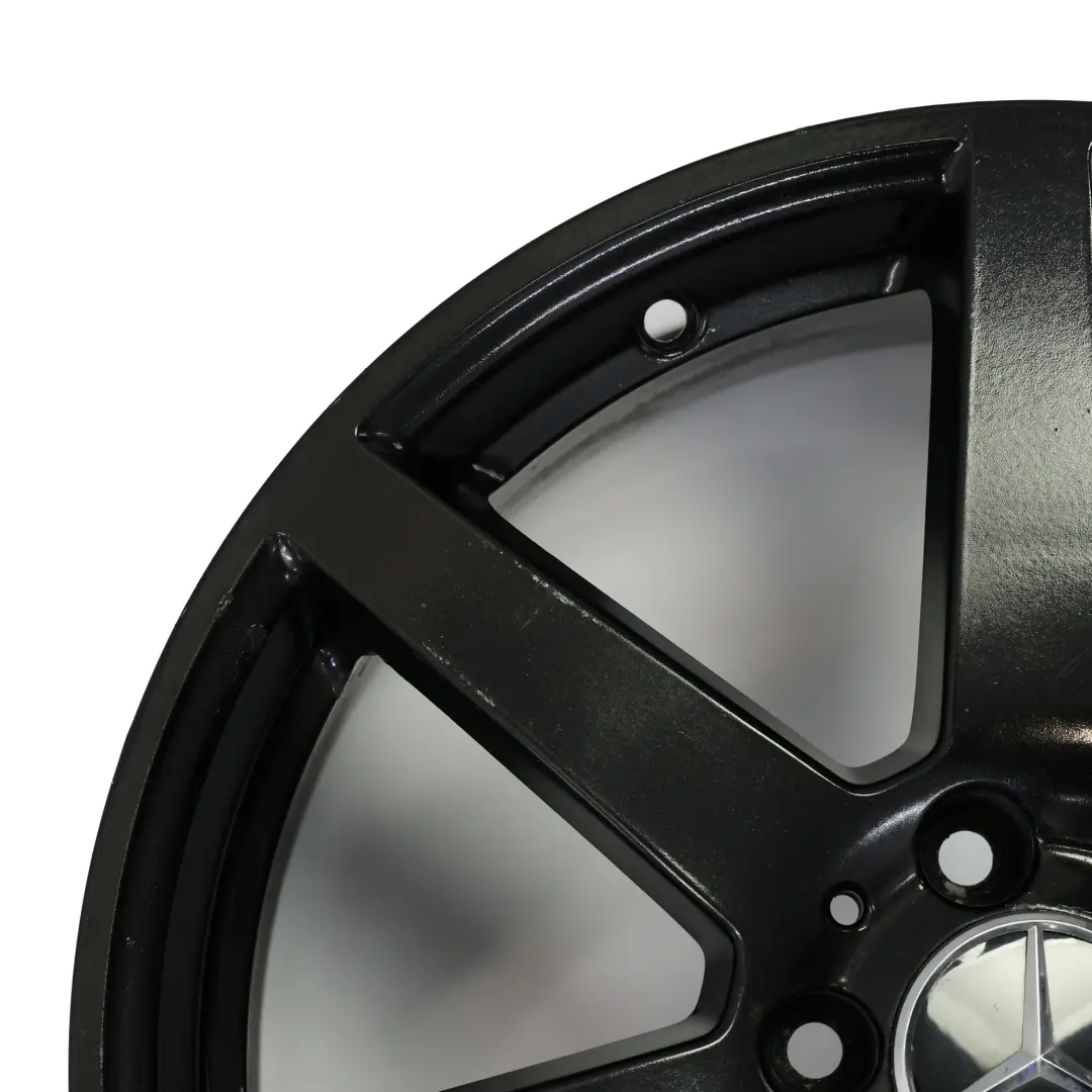Mercedes W204 7-Spoke AMG Rear Black Alloy Wheel Rim 18" 8,5J ET:54 - SKU A2044019902-5 - Part number A2044019902