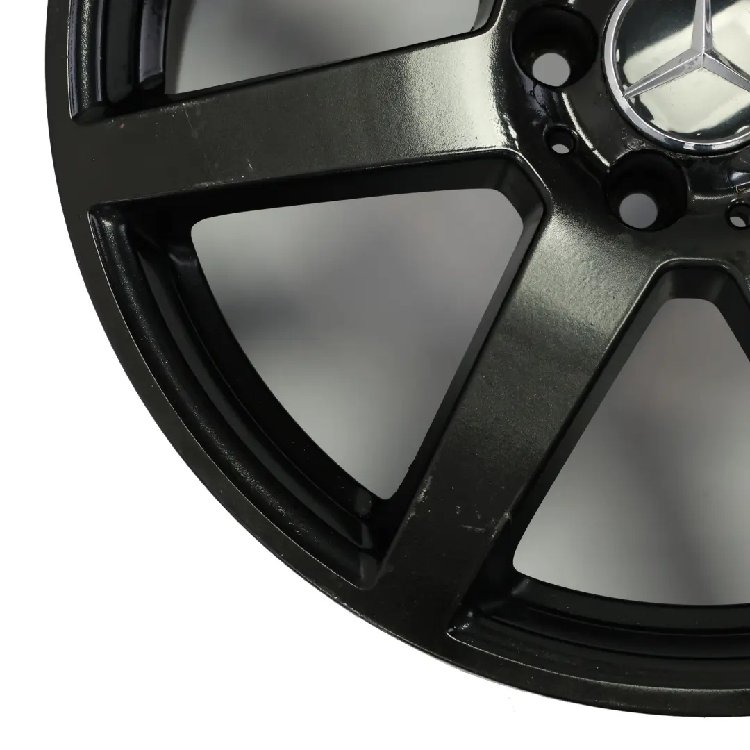 Mercedes W204 7-Spoke AMG Rear Black Alloy Wheel Rim 18" 8,5J ET:54 - SKU A2044019902-5 - Part number A2044019902