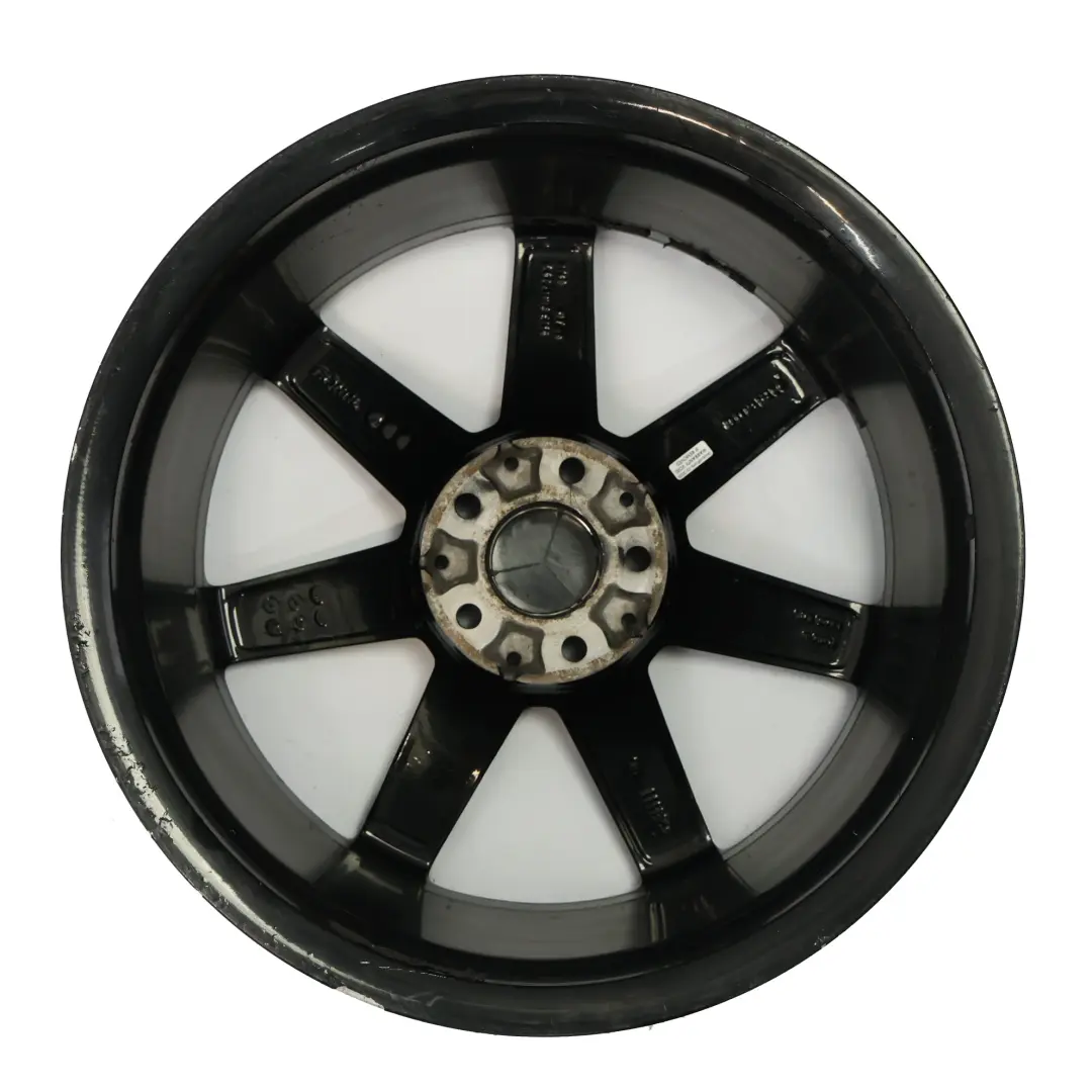 Llanta aleación delantera AMG 7 radios negra 18" 8,5J para Mercedes W204 con número de pieza A2044019902 Mercedes W204 Llanta aleación delantera AMG 7 radios negra 18" 8,5J - SKU A2044019902-6 - Número de pieza A2044019902