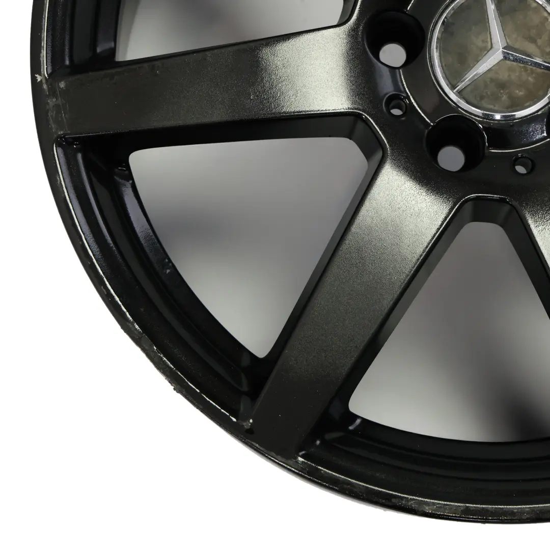 Mercedes W204 7-Spoke AMG Rear Black Alloy Wheel Rim 18" 8,5J ET:54 - SKU A2044019902-6 - Part number A2044019902