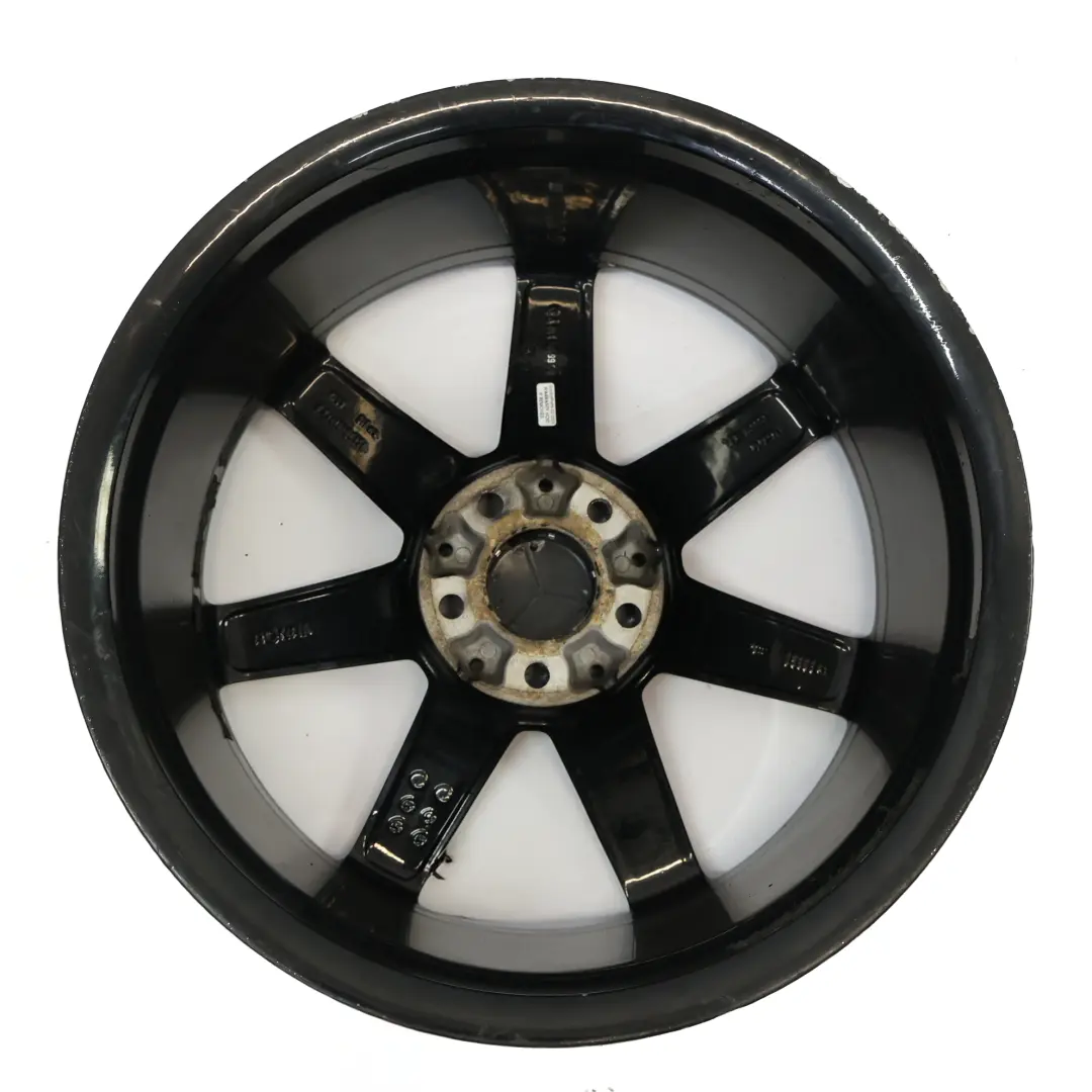 Mercedes W204 7-Spoke AMG Front Black Alloy Wheel Rim 18" 8,5J ET:54 - SKU A2044019902-7 - Part number A2044019902