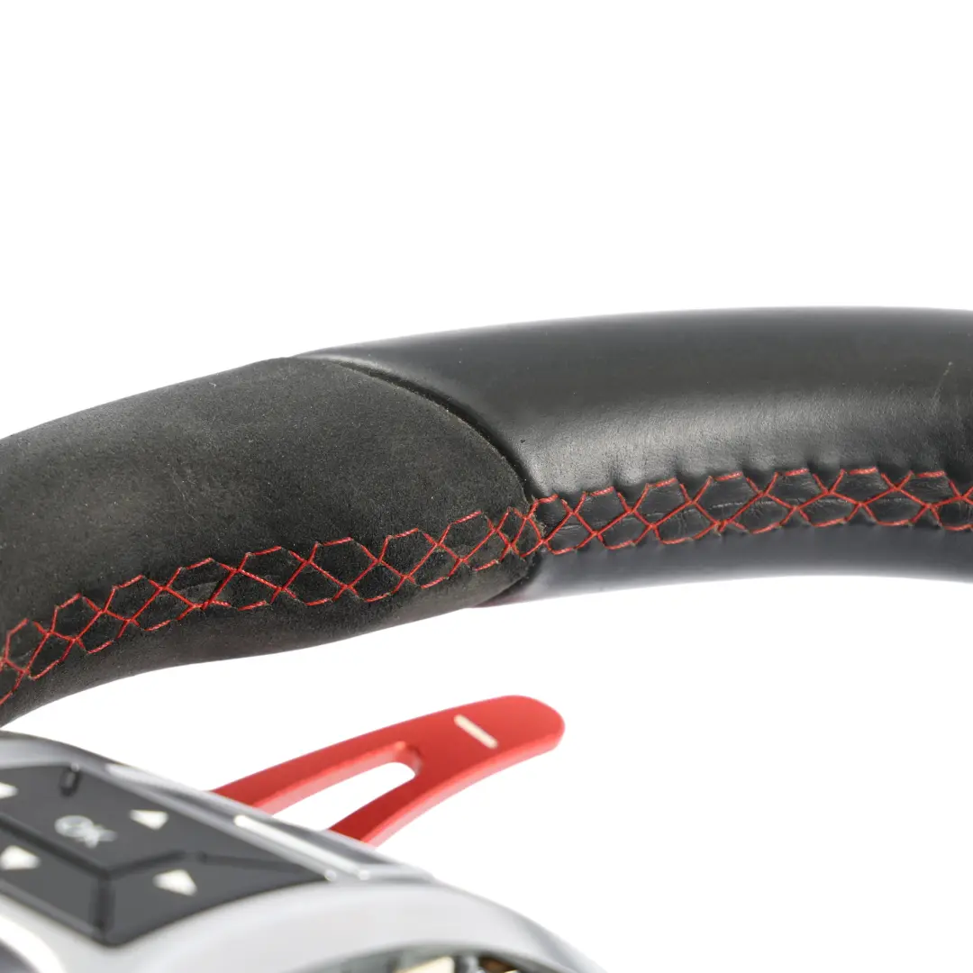 Steering Wheel Mercedes C117 W176 C204 Black Leather Alcantara Paddle Shift to with Part number A2044605203 Steering Wheel Mercedes C117 W176 C204 Black Leather Alcantara Paddle Shift - SKU A2044605203 - Part number A2044605203