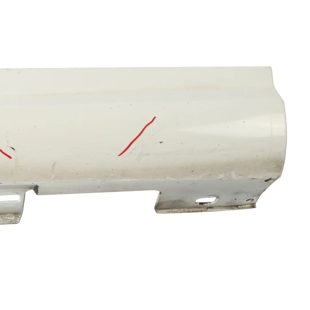  Side Skirt Mercedes C204 AMG Door Sill Cover Left N/S Calcite White - 650 - SKU A2046982554-CW1 - Part number A2046982554