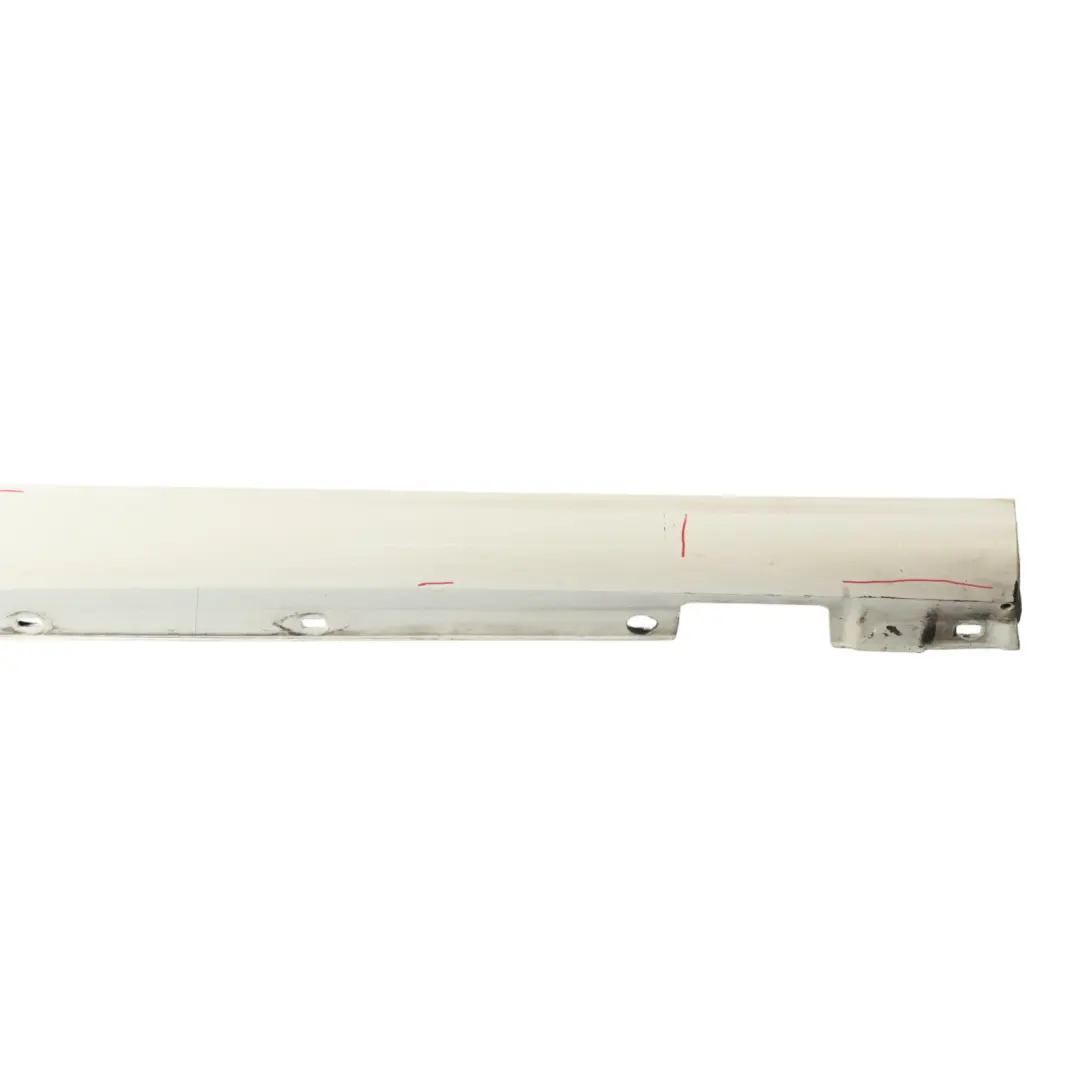  Side Skirt Mercedes C204 AMG Door Sill Cover Right O/S Calcite White - 650 - SKU A2046982654-CW - Part number A2046982654