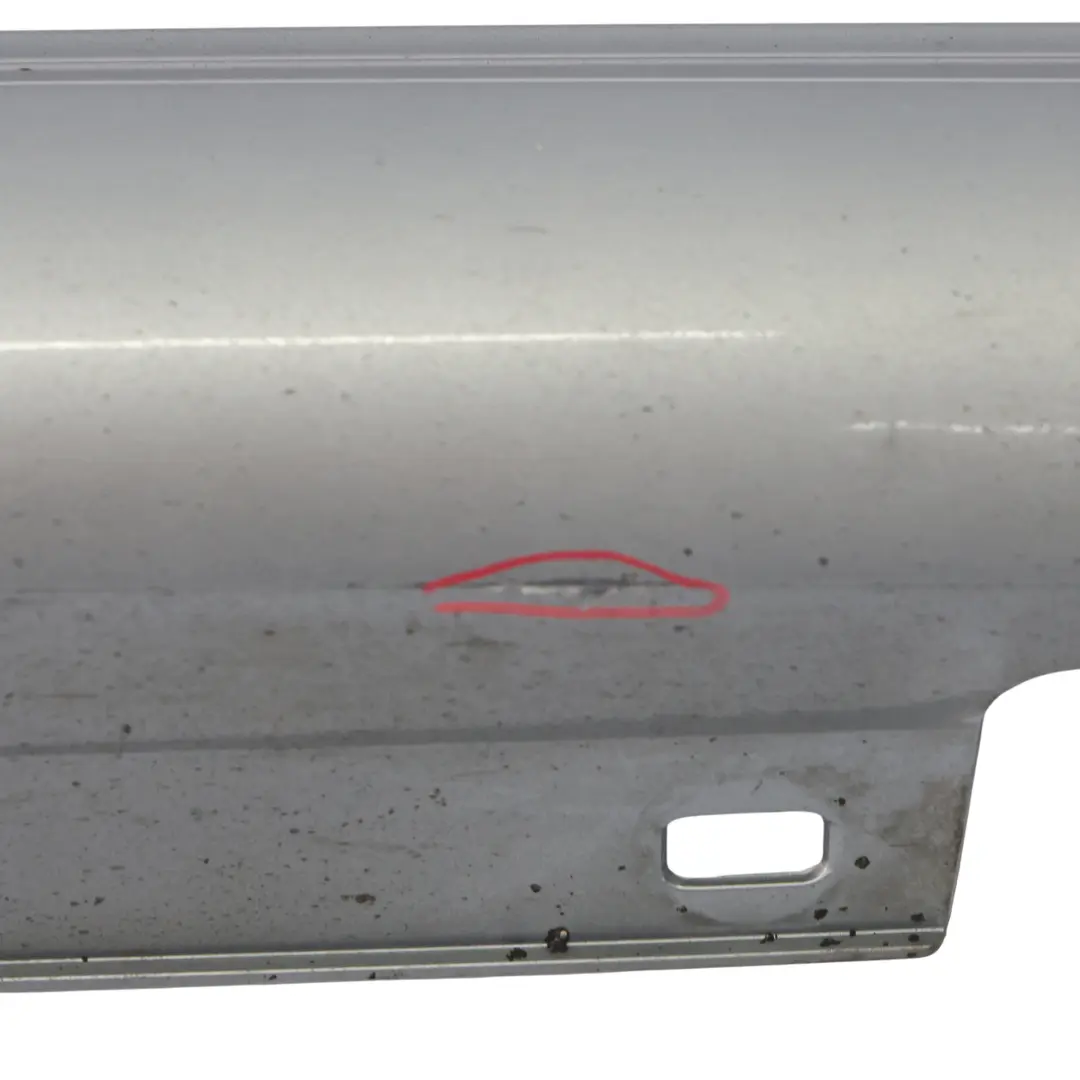  Side Skirt Mercedes C204 AMG Door Sill Cover Right O/S Palladium Silver - 792 - SKU A2046982654-PAL - Part number A2046982654