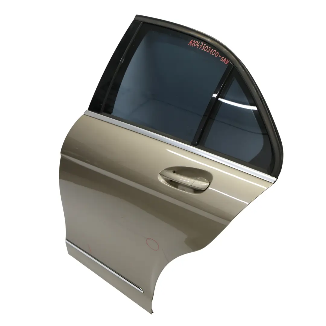 Door Rear Left N/S Saloon Sanidine Beige Metallic - 798 to Mercedes W204 with Part number A2047302100 Mercedes W204 Door Rear Left N/S Saloon Sanidine Beige Metallic - 798 - SKU A2047302100-SAN - Part number A2047302100