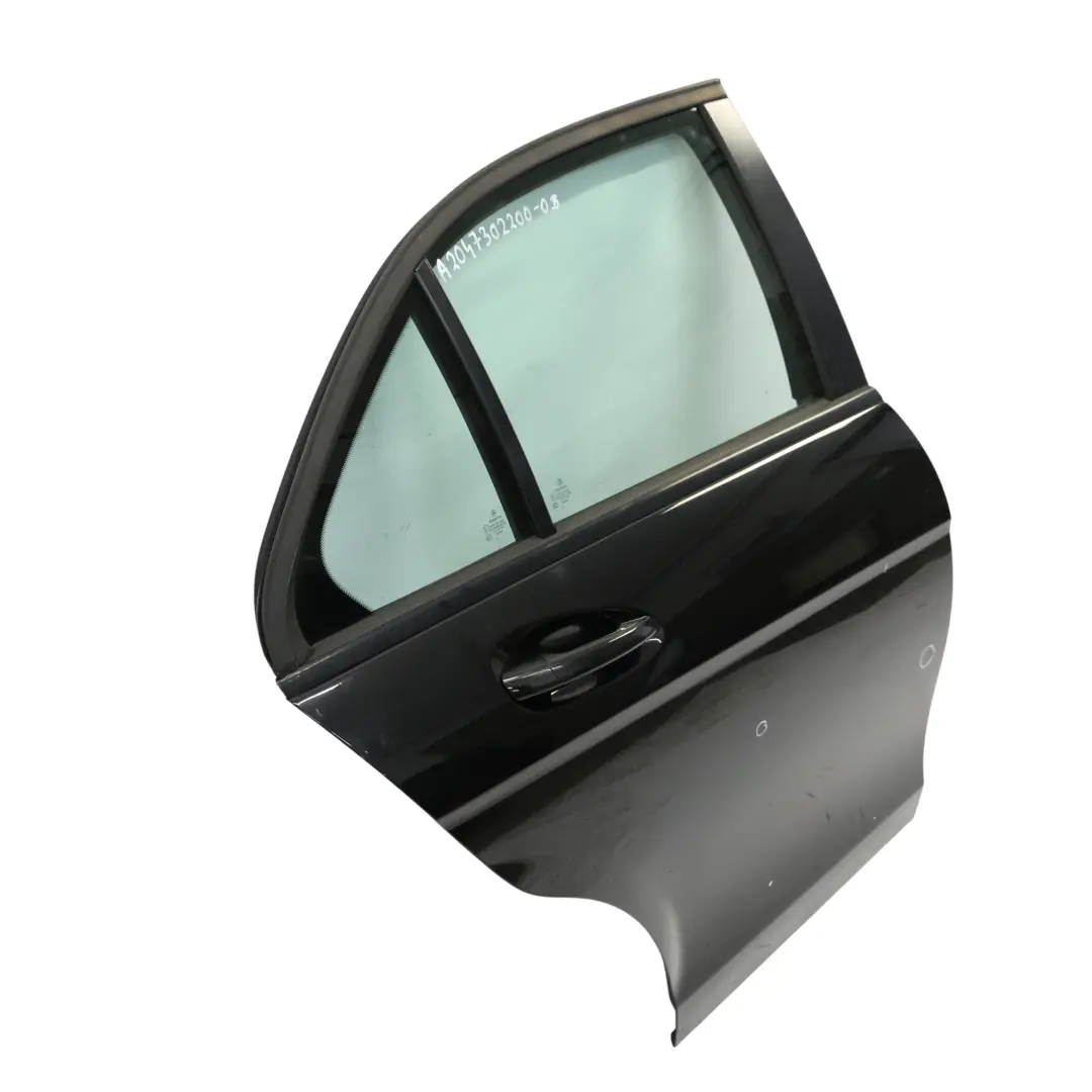 Door Rear Right O/S Obsidian Black Metallic - 197 to Mercedes W204 Saloon with Part number A2047302200 Mercedes W204 Saloon Door Rear Right O/S Obsidian Black Metallic - 197 - SKU A2047302200-OB - Part number A2047302200